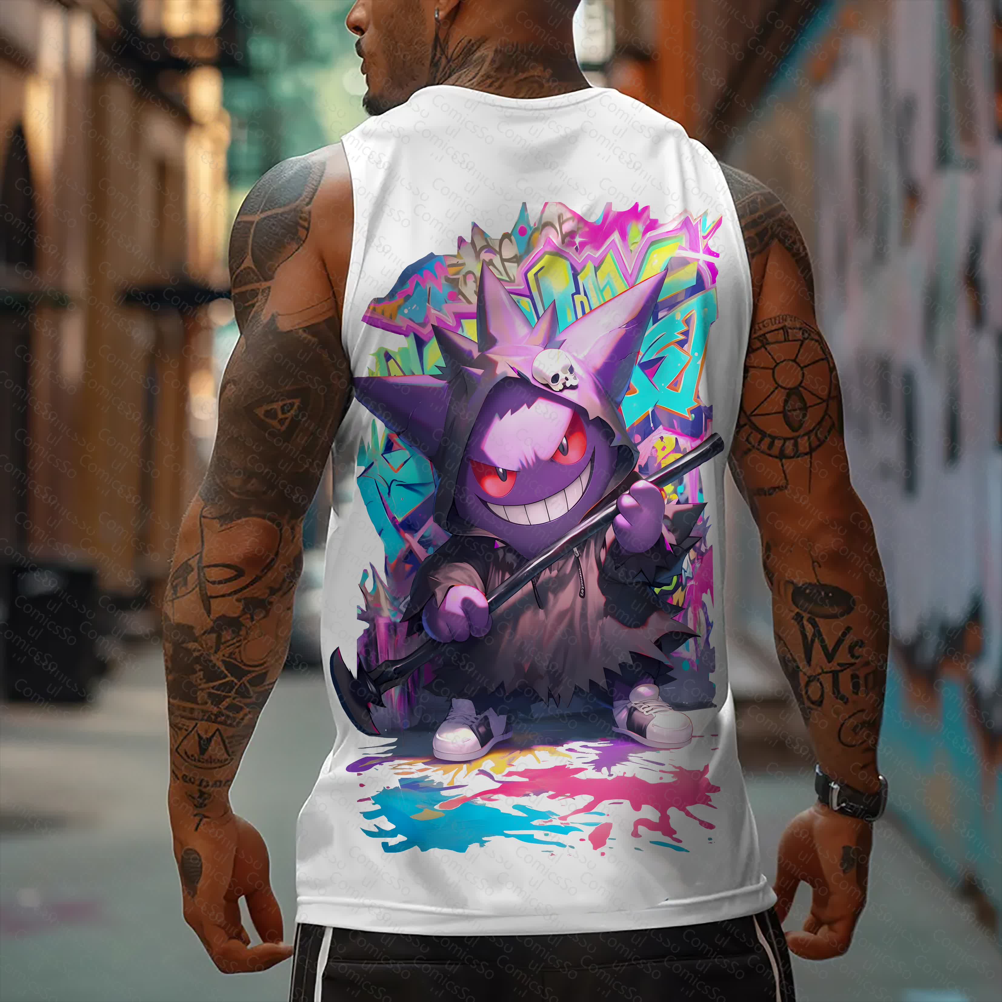 Unisex  “Comicssoul” Casual Anime  Tank Top TeeThreads Sustain the Scene with Custom Apparel