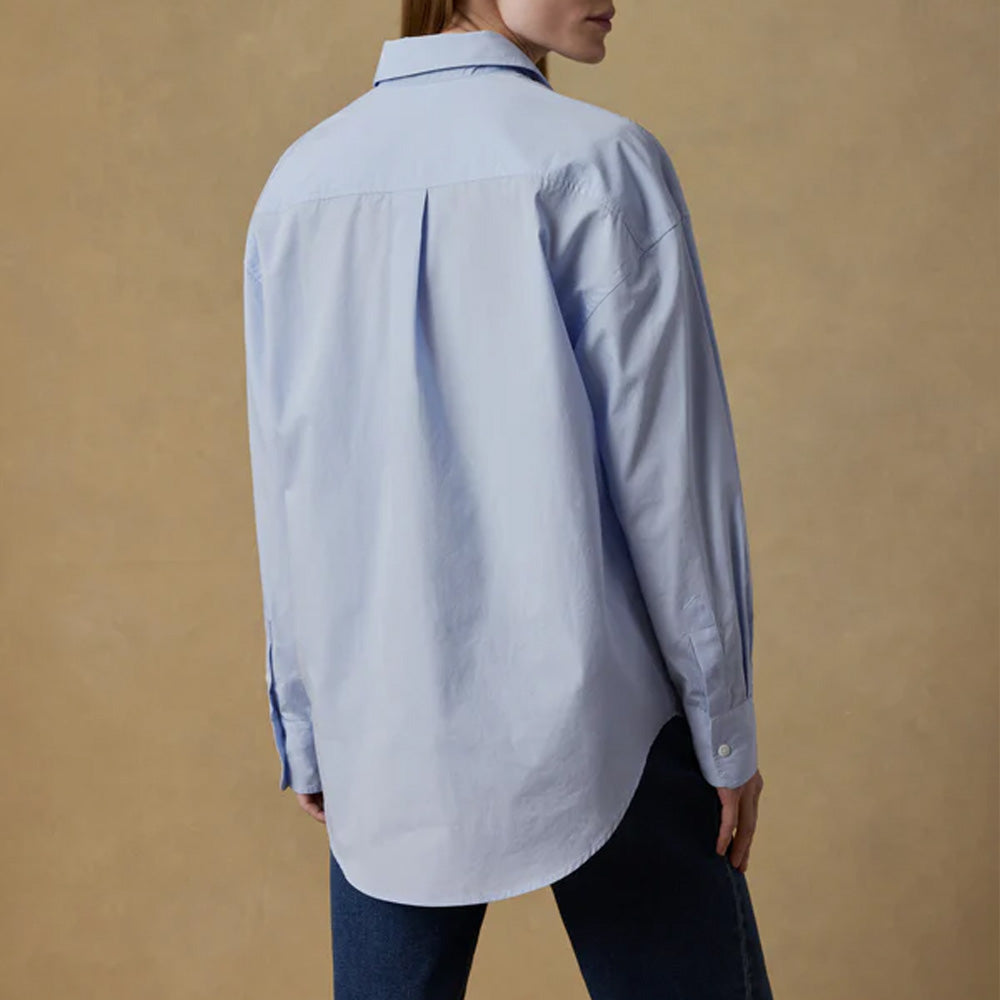 Faherty - Chemise Coastal en popeline - Bleu