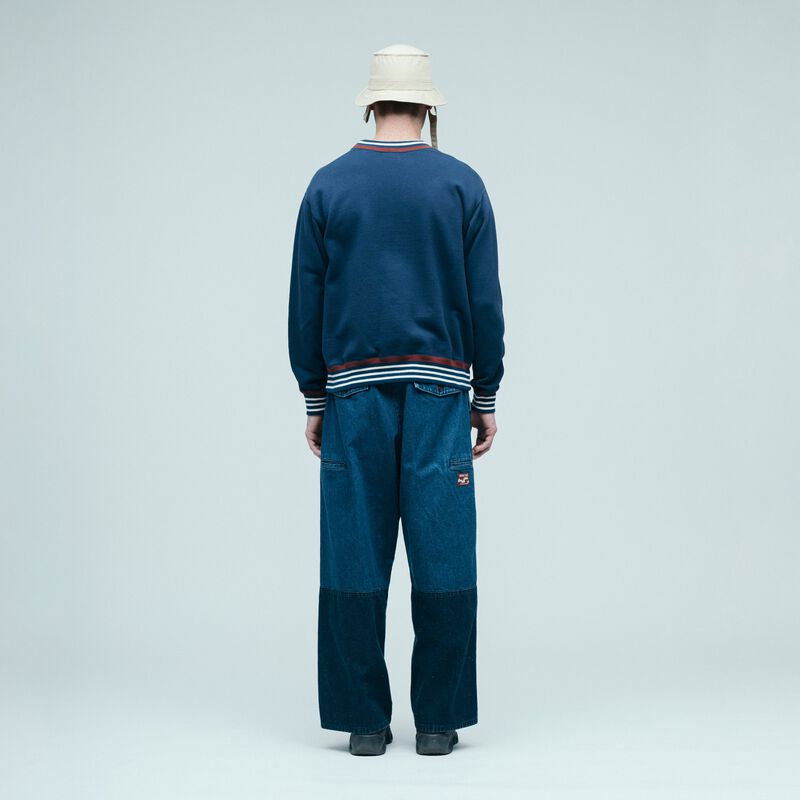 HUMAN MADE STRIPED RIB SWEATSHIRT