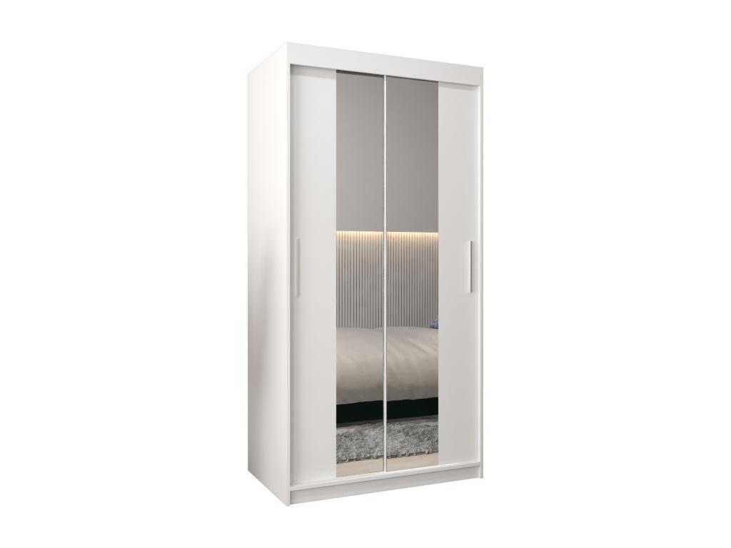 Armario Abodeia 1 de puertas correderas 200/100/62 2 puertas blanco/blanco
