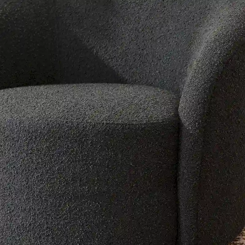 Set of 2 KINWELL 34-Inch Wide Upholstered Swivel Barrel Chairs