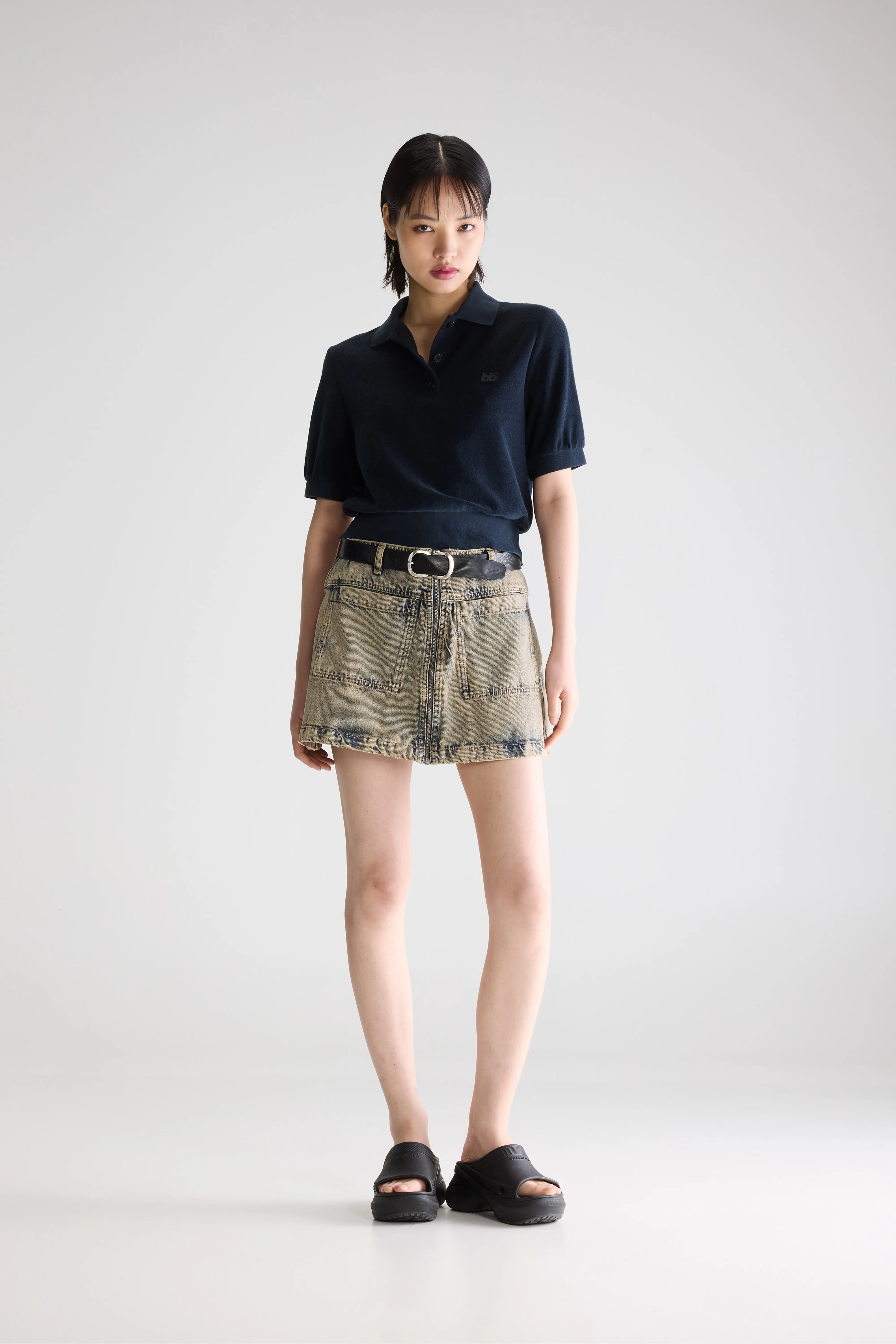 Bellerose Crixus terry polo (261 / W / NAVY)