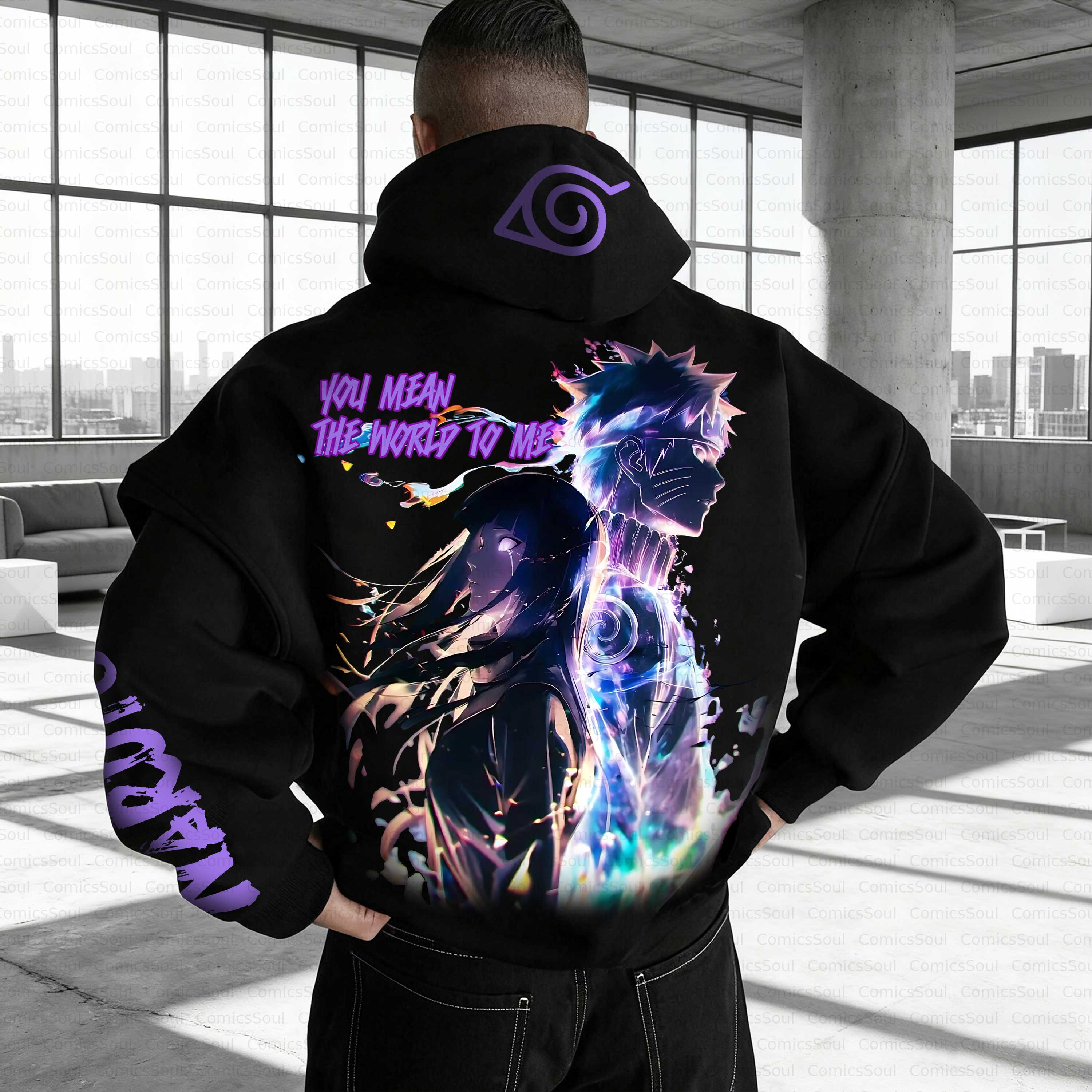 Unisex Anime Inspired Vintage Plush Hoodie