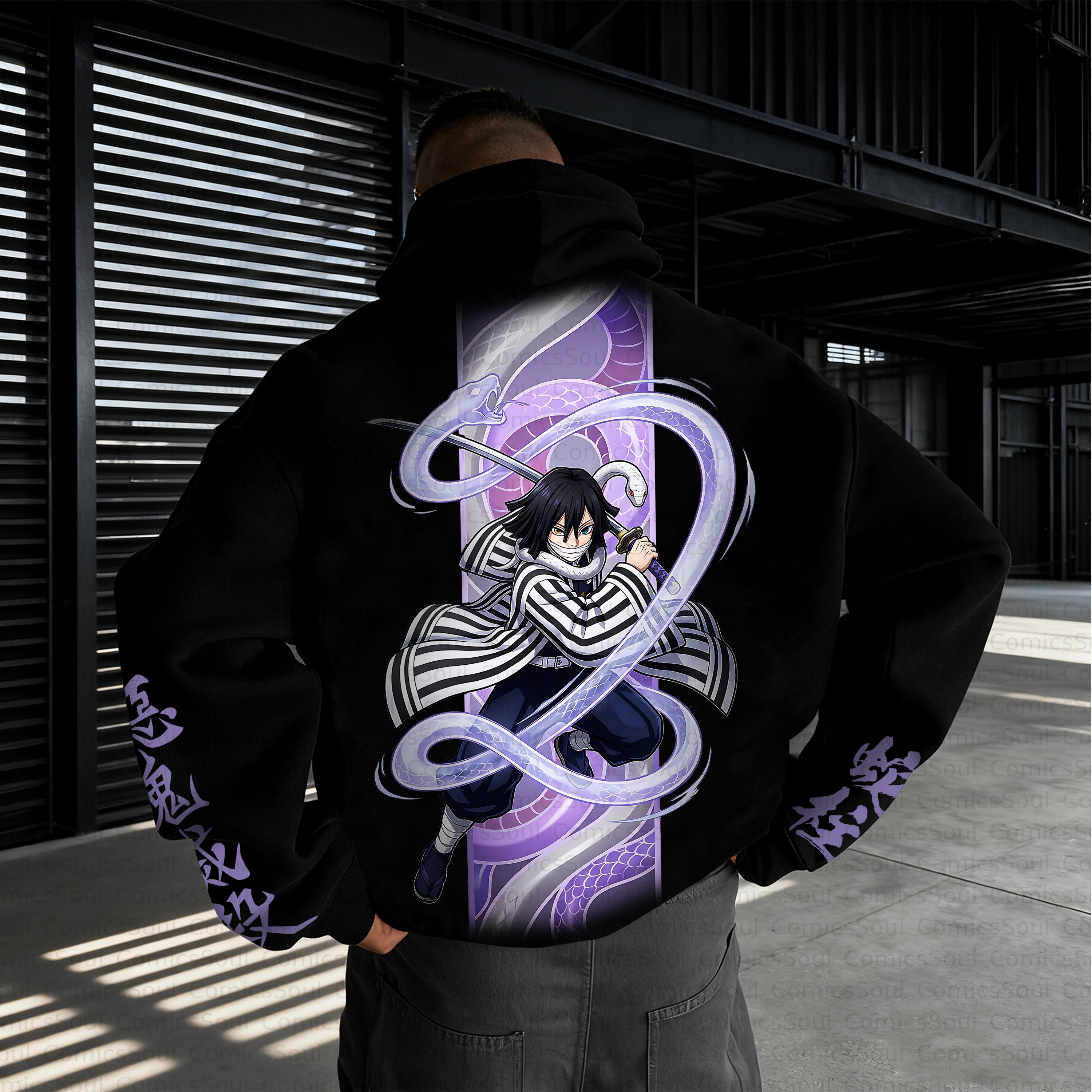 Unisex Anime Inspired Vintage Plush Hoodie