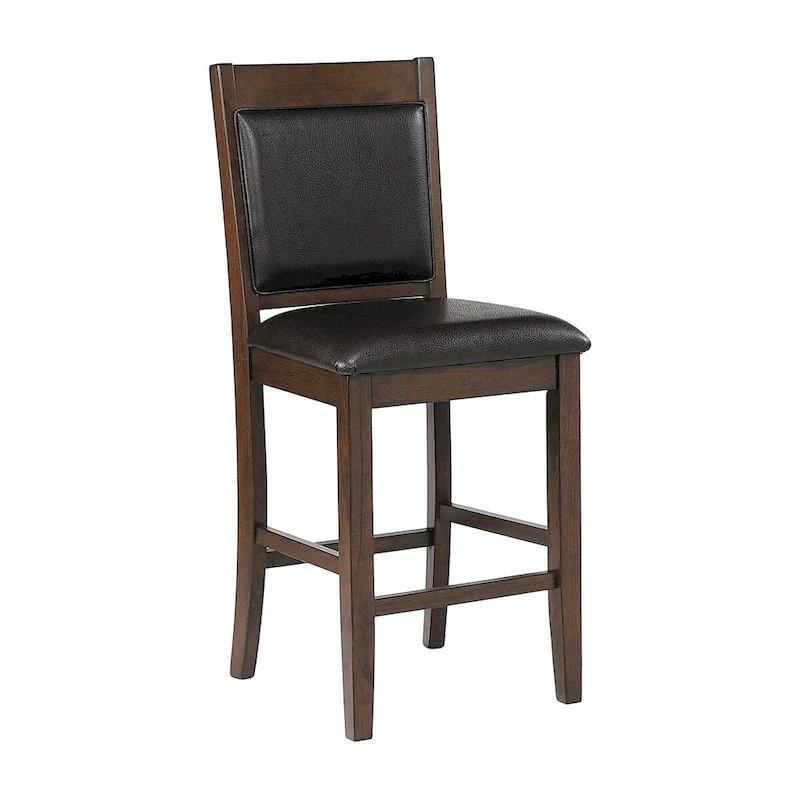 9-Piece Counter Height Dining Set in Ferrara Walnut and Brown