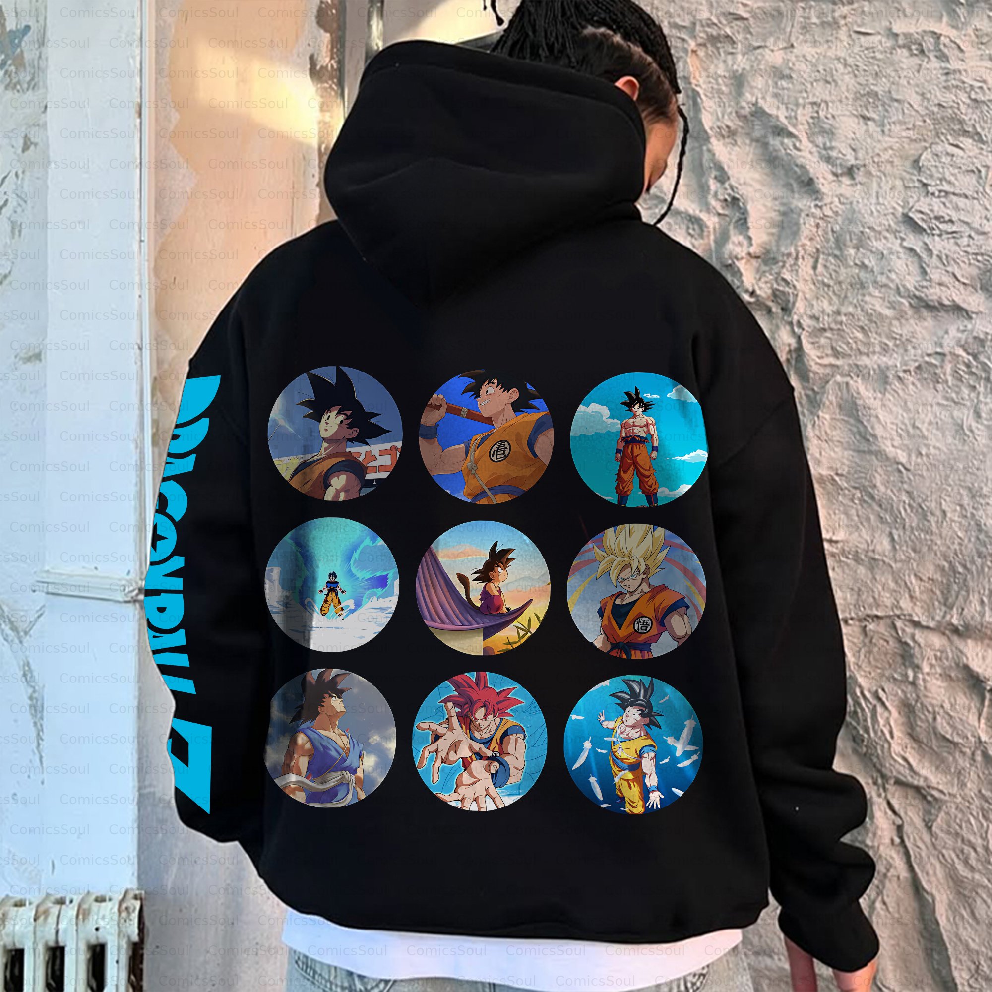Unisex Anime Inspired Vintage Plush Hoodie