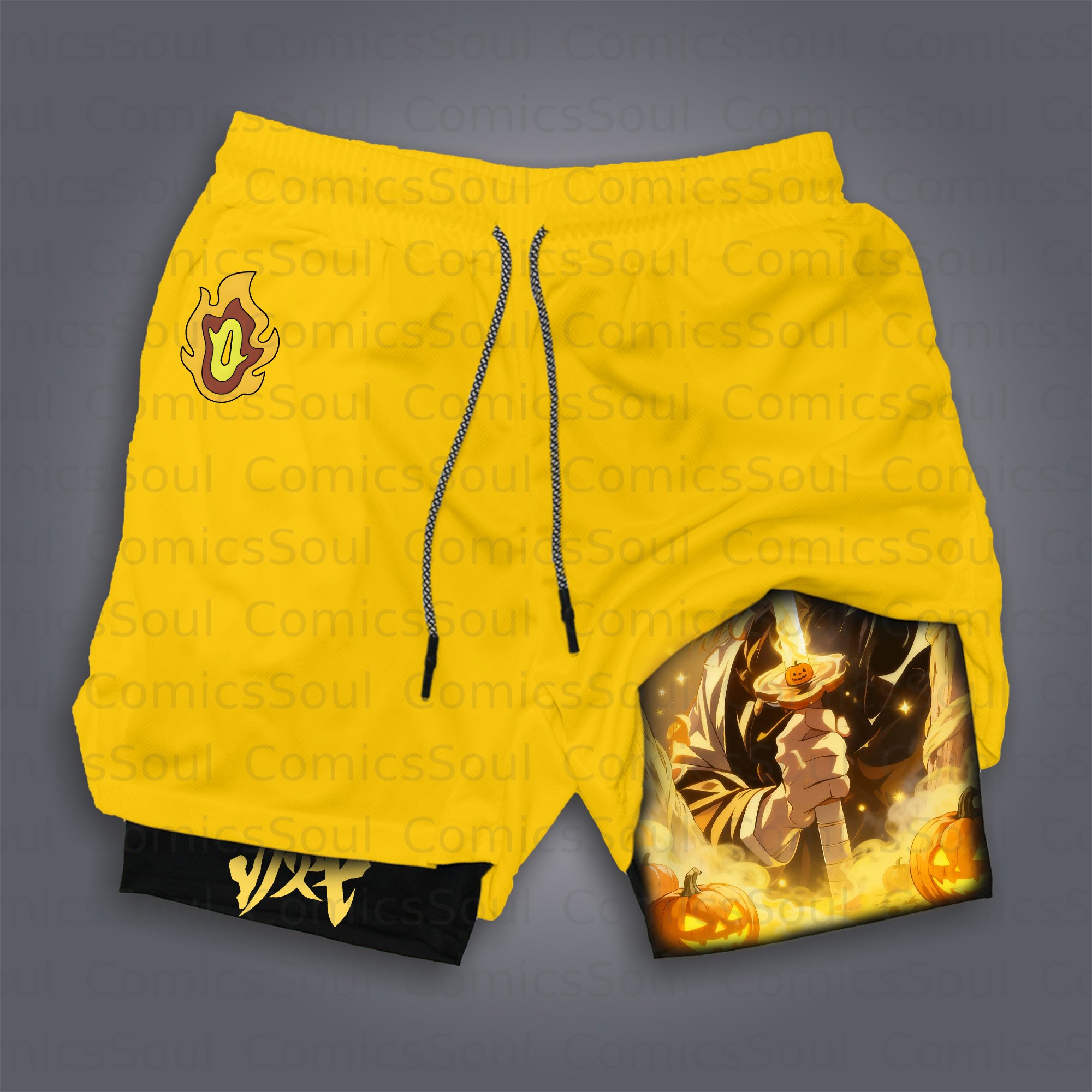 Unisex Casual Halloween Anime Streetwear Shorts