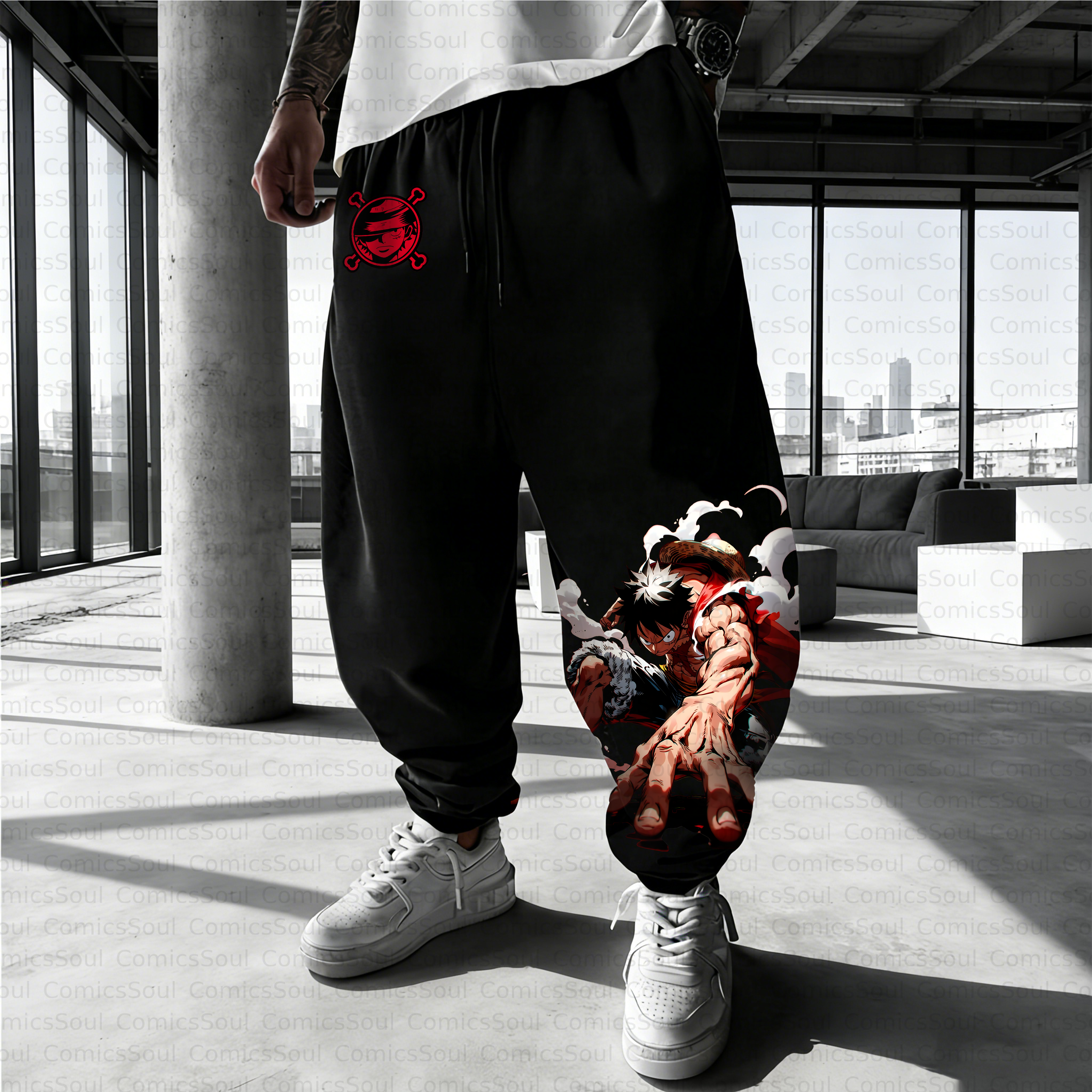 Unisex Casual Anime Streetwear Pant