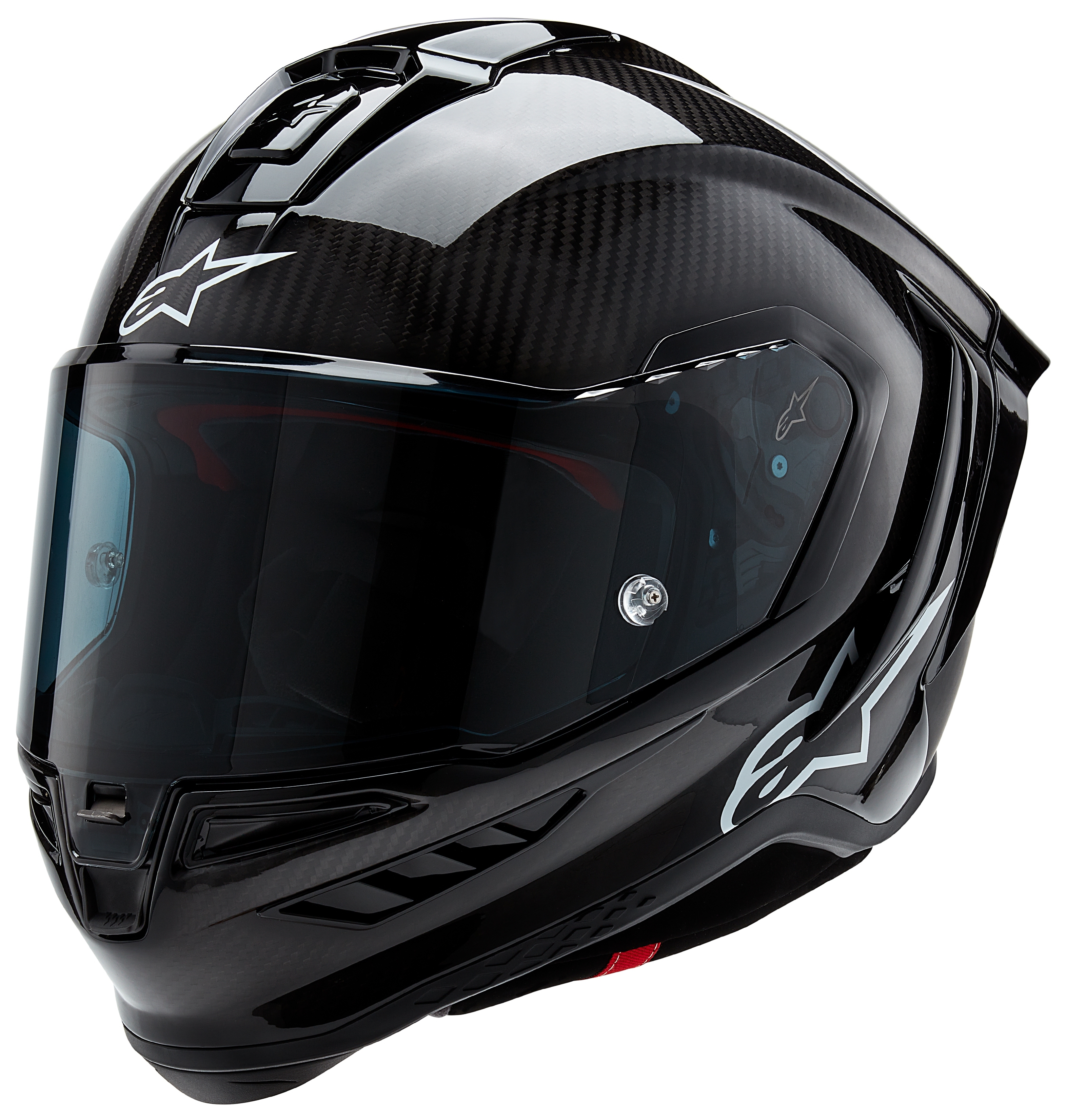 SportsBikeShop Alpinestars Supertech R10 Carbon Helmet Black Carbon / XS [Blemished - Very Good]
