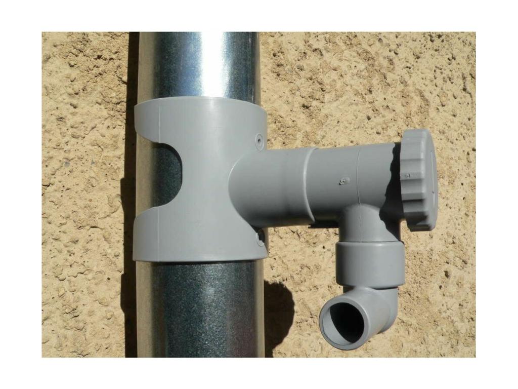 Colector de agua para canalón circular Juego de 2