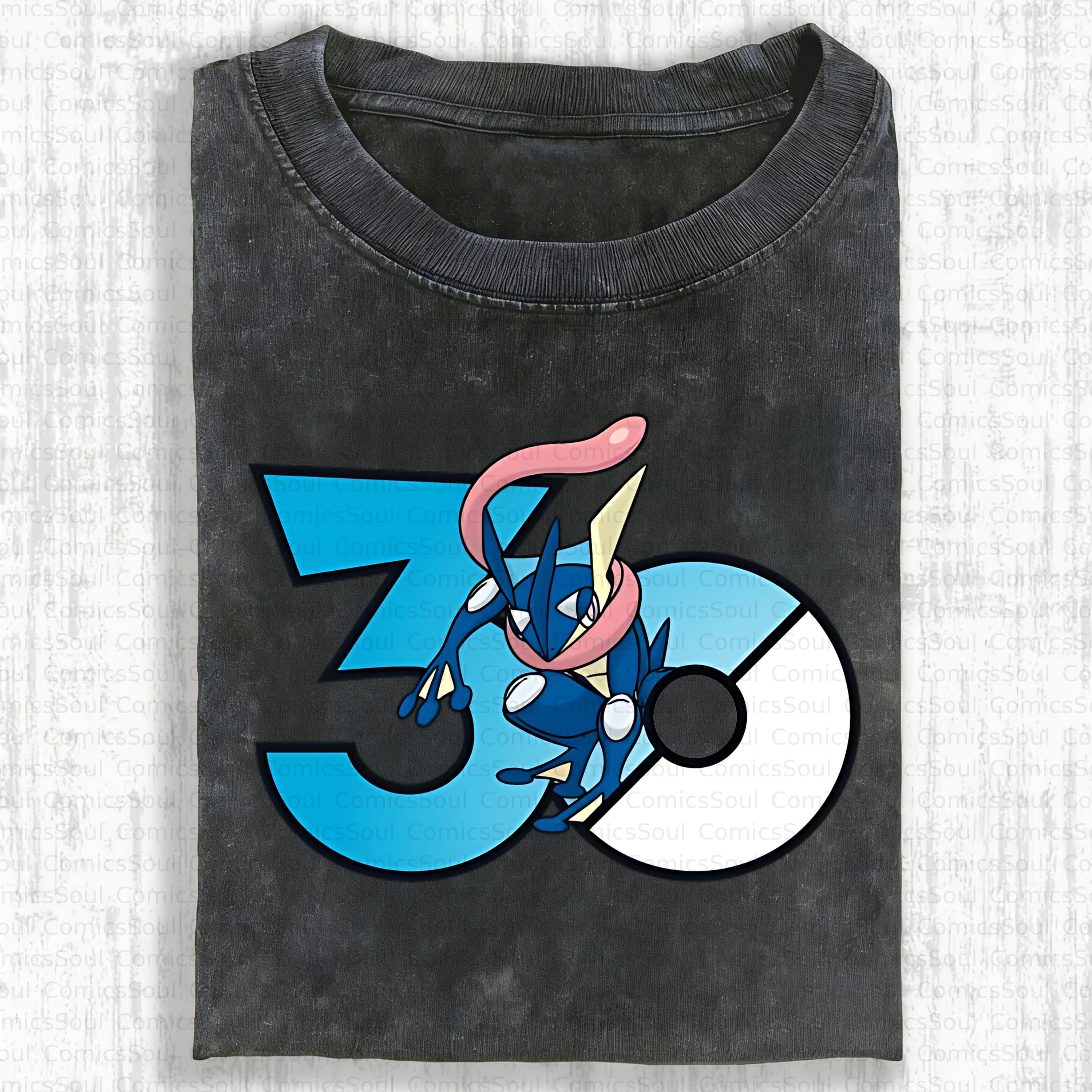 Unisex Anime Inspired Vintage Washed T-Shirt