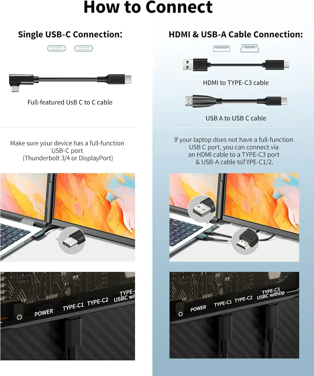 Cevaton Laptop Screen Extender With 15.6 Inch FHD 1080P Display - P5 - Image 5 Cevaton Laptop Screen Extender With 15.6 Inch FHD 1080P Display - P5 - Image 5