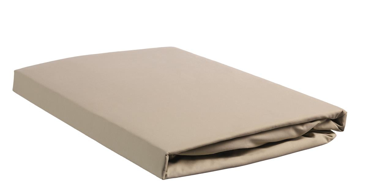 Beddinghouse Percale katoen - Hoeslaken - 160x200 - Zand