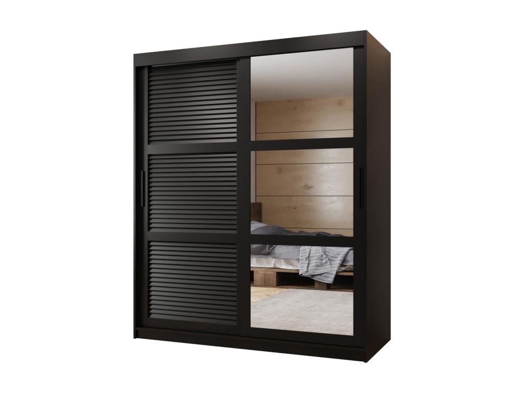 ARMARIO ZALUZJA 2 DE PUERTAS CORREDERAS 200/150/62 2 puertas (negro)