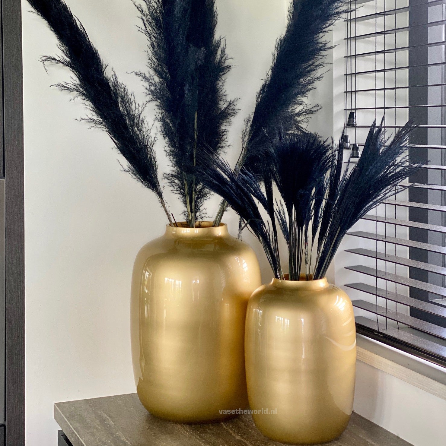 Vase The World Artic Gold Vaas M