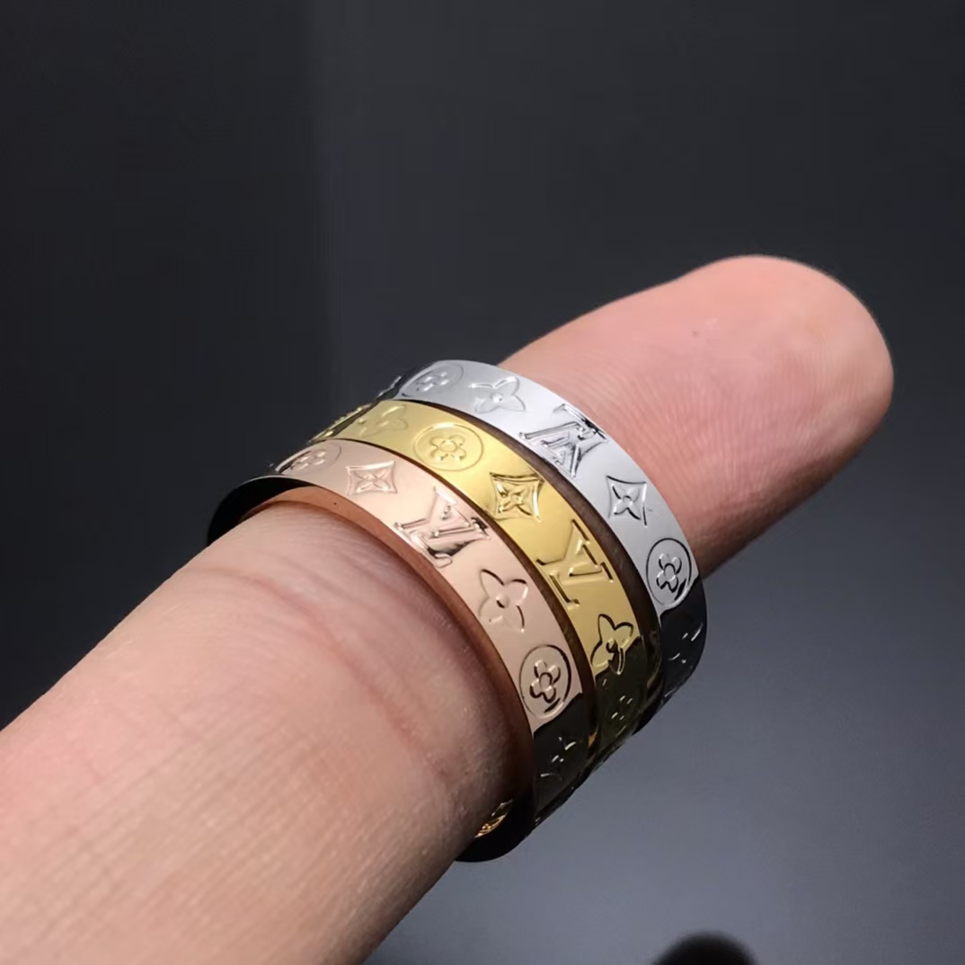 Louis Vuitton Pattern Debossed Ring - Original Replica Club