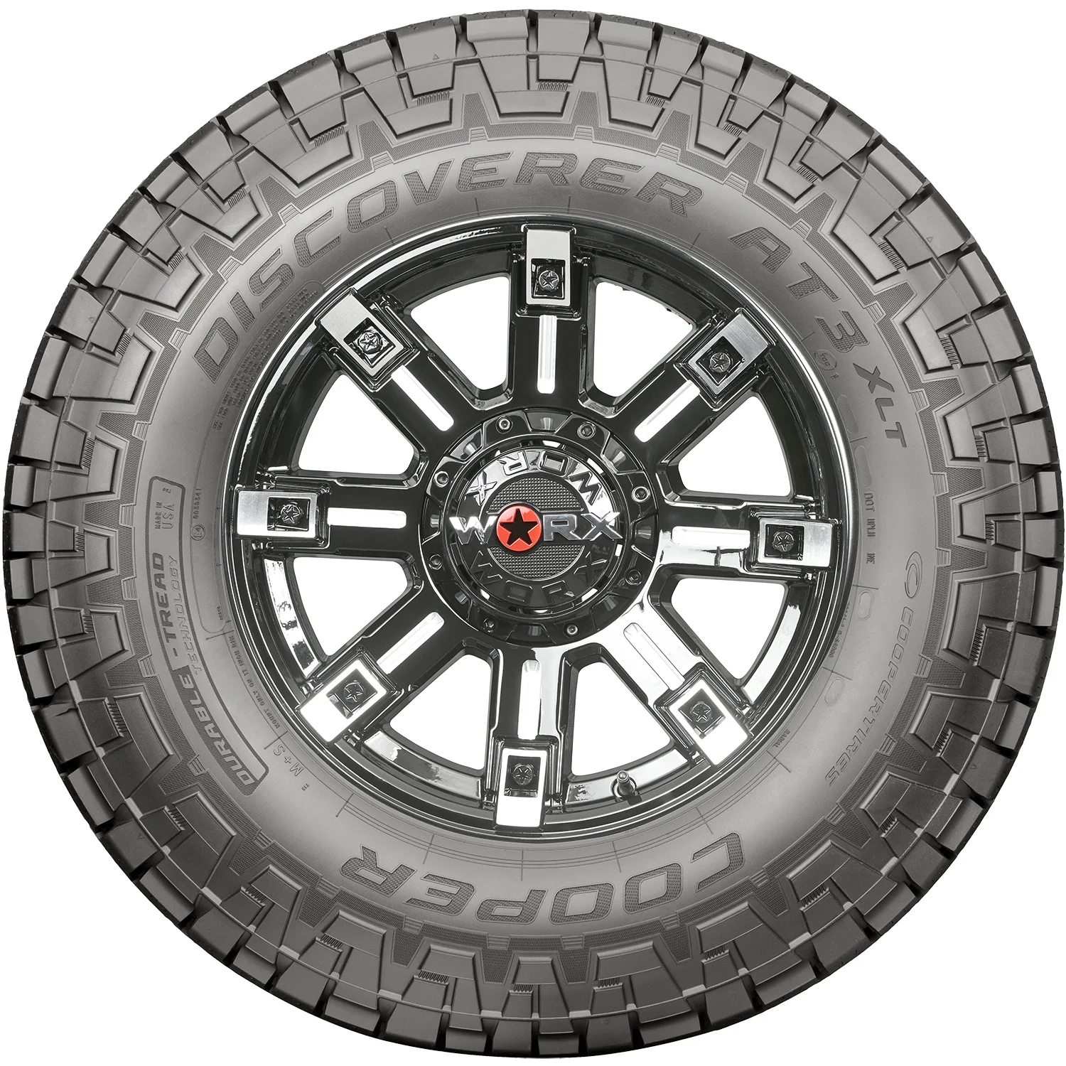 Cooper Discoverer AT3 XLT All Terrain Tires 285/70R17, Load E 10 Ply, Fits Ram 1500 Rebel & Jeep Wrangler Rubicon