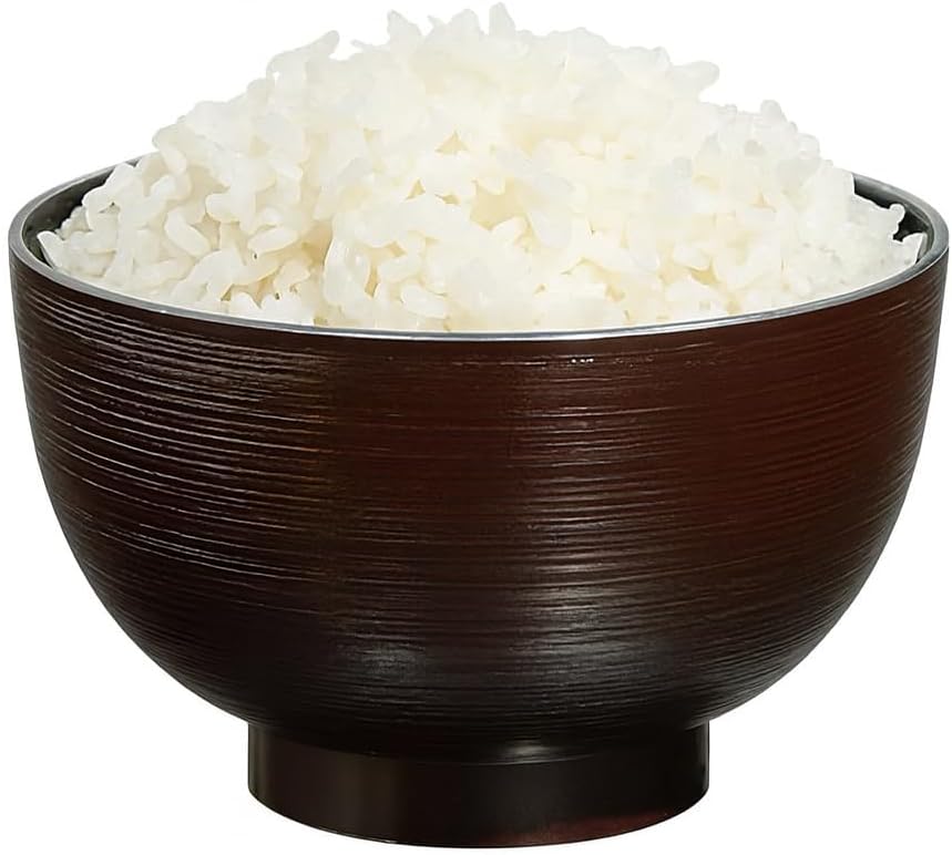 2-Pack Japanese Soup Bowls, Traditional Bowls for Rice, Noodles, Cereal & Miso Soup, Microwave & Dishwasher Safe, Made in Japan, Black