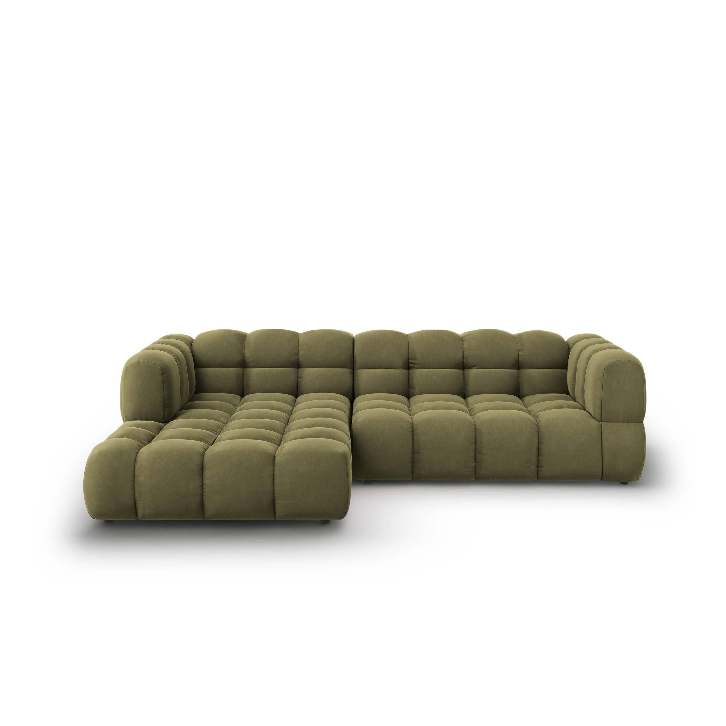 Cosmopolitan Design Sky 3,5-zits Hoekbank Links - Lichtgroen