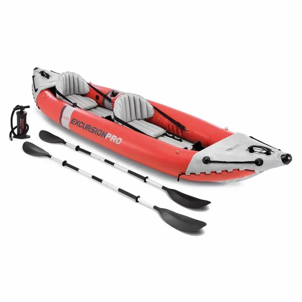 Intex Excursion Pro And Explorer K2 2-Person Inflatable Kayak Bundle With Oars And Pump - Image 2 Intex Excursion Pro And Explorer K2 2-Person Inflatable Kayak Bundle With Oars And Pump - Image 2