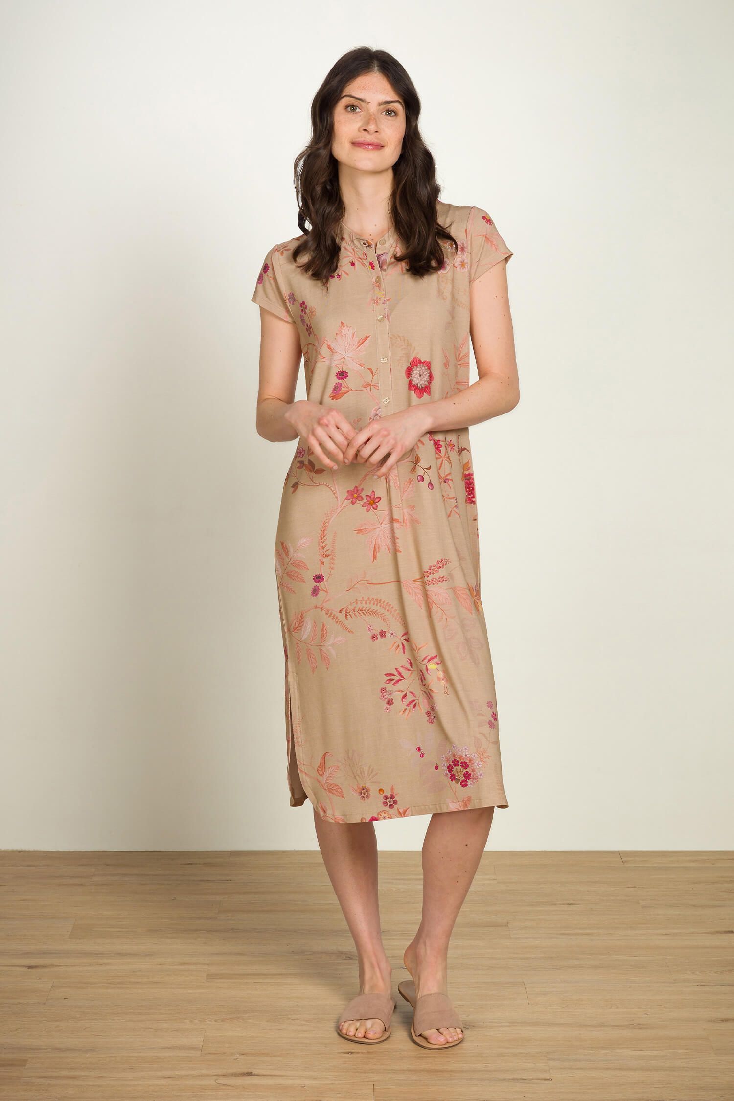 Dalia Short Sleeve Nightdress Marigold Pink