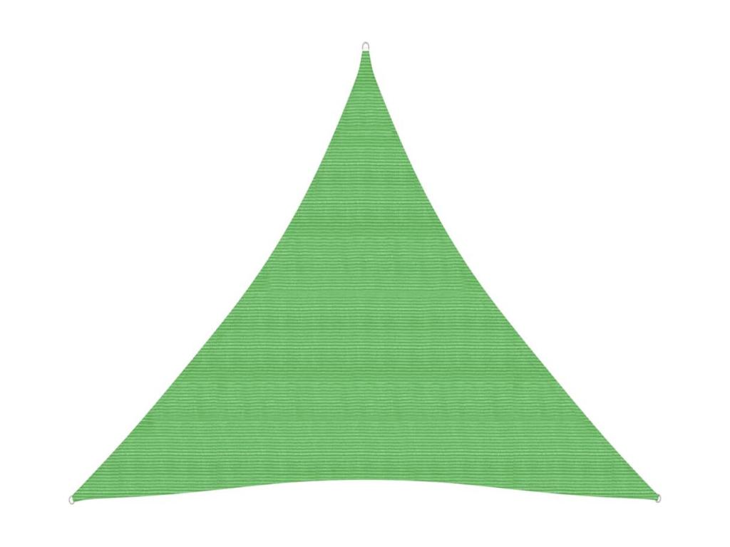 Vela de sombra 160 g/m² Verde claro 4,5x4,5x4,5 m HDPE