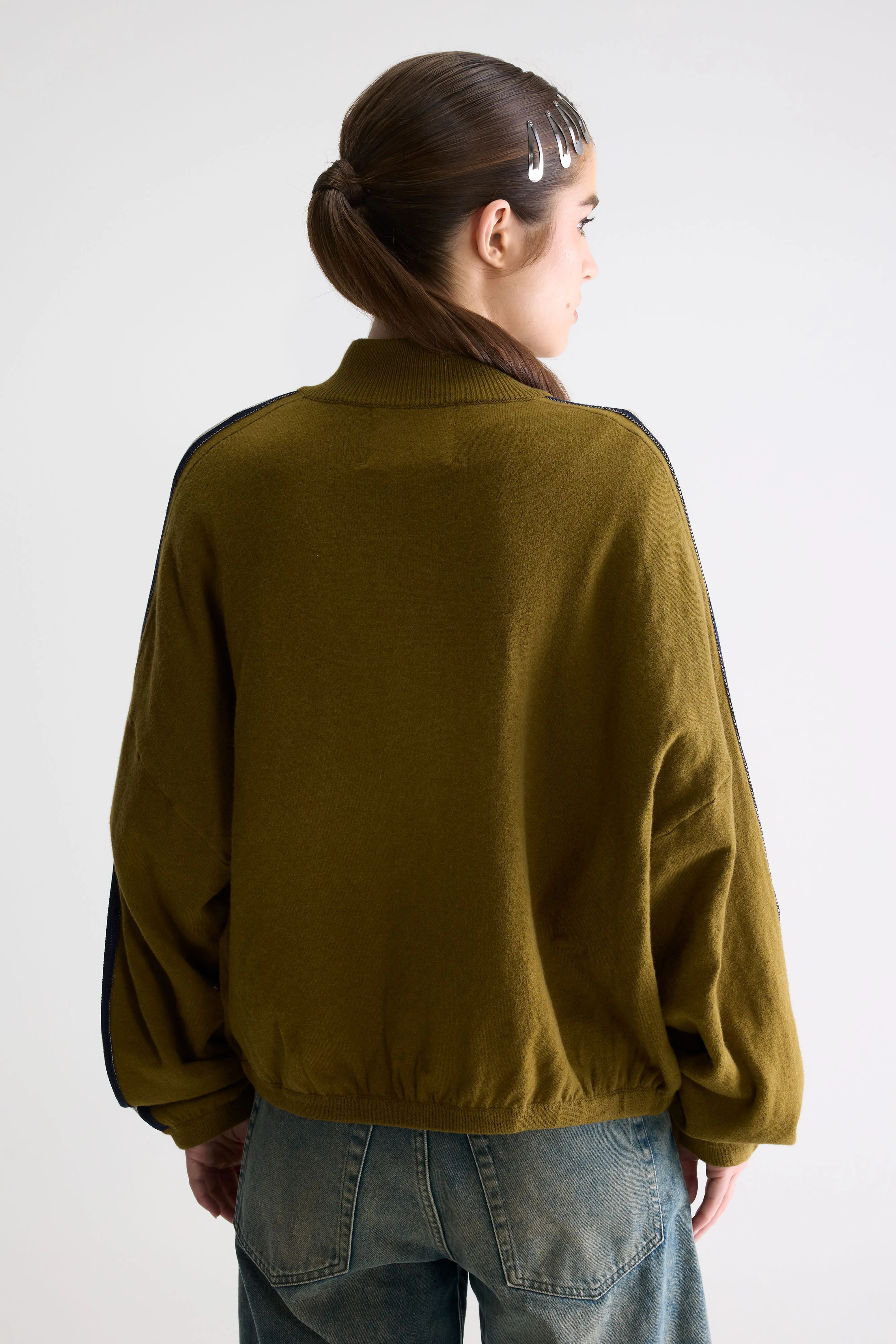 Bellerose Gerta zip-up cardigan (261 / W / VETIVER)