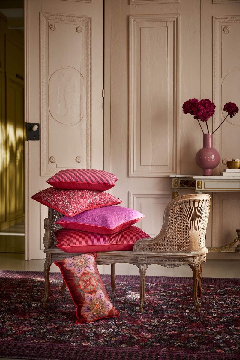 Cushion Flores Felices Red