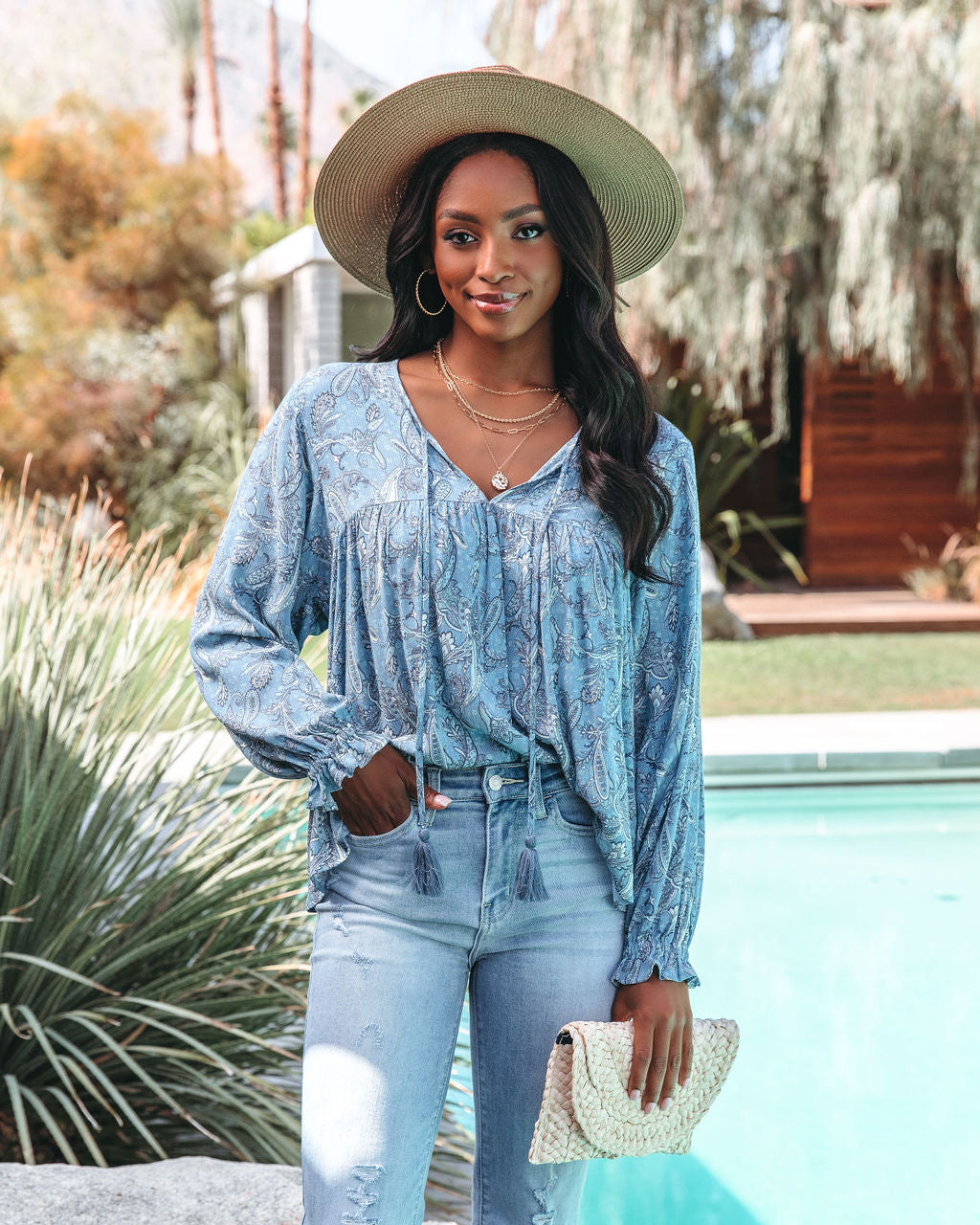 Constansia Paisley Tassel Top - FINAL SALE - Se7enfashion