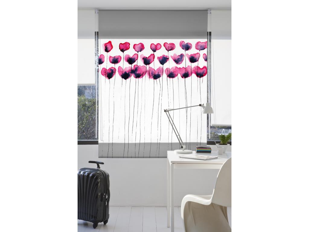 Laocacasas | Estores Personalizados FLORES y PLANTAS | 130 x 180 cm (Ancho por Alto) Tamaño de Tela 127 x 175 cm | Modelo F-3133 Color Unico