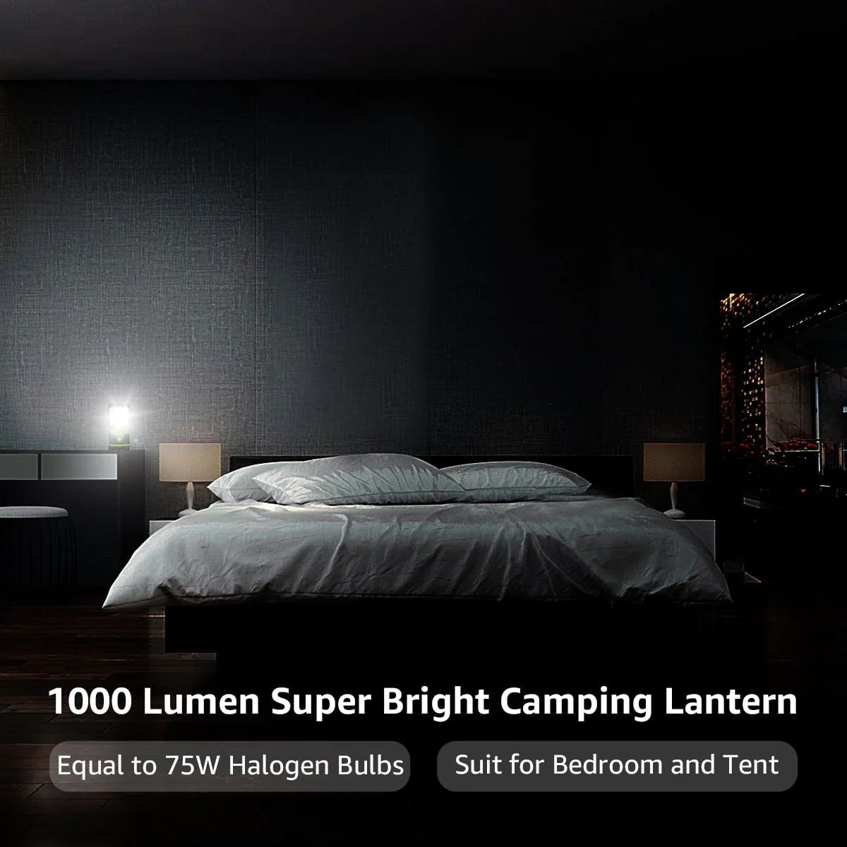 Lepro 2-Pack LED Camping Lanterns, 1000LM Battery Powered Camping Tent Light , 4 Light Modes and IPX4 Waterproof , Perfect Camping Accessories for Hurricane, Emergency, Survival Kits, Hiking, Fishing - Image 7