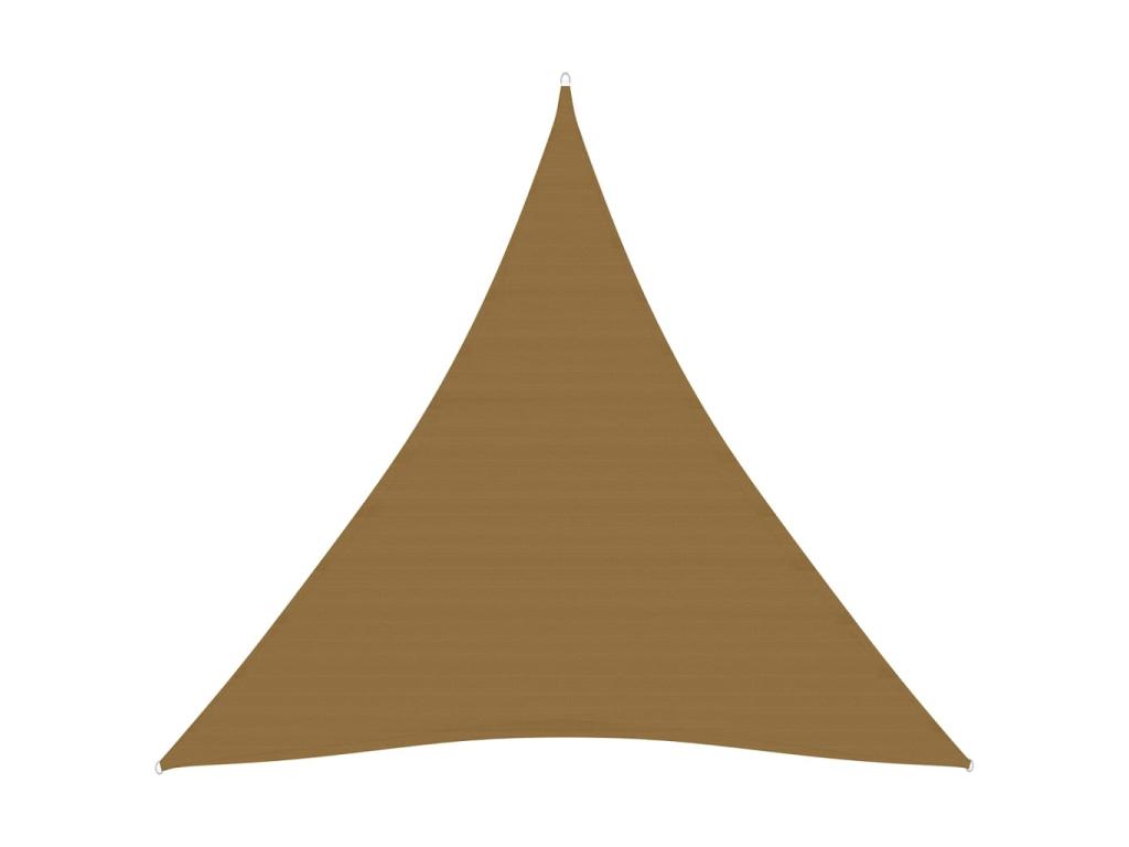 Toldo de vela gris taupe HDPE 160 g/m² 4,5x4,5x4,5 m Gris Topo