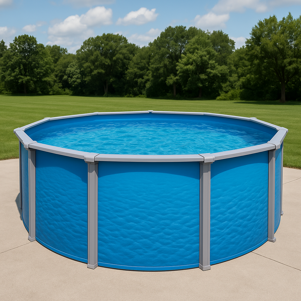Piscina tubular redonda Piscina redonda ensamblable exterior plástico Ø457x107cm