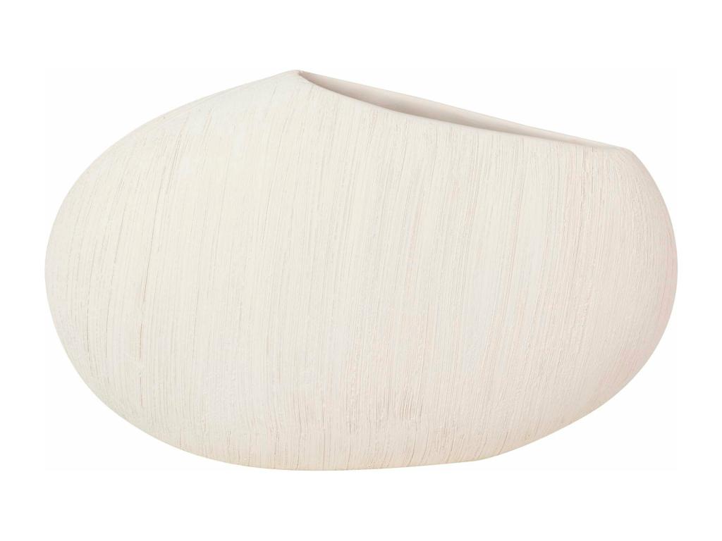 Florero Ceramica Beige 33x21x9 Cm