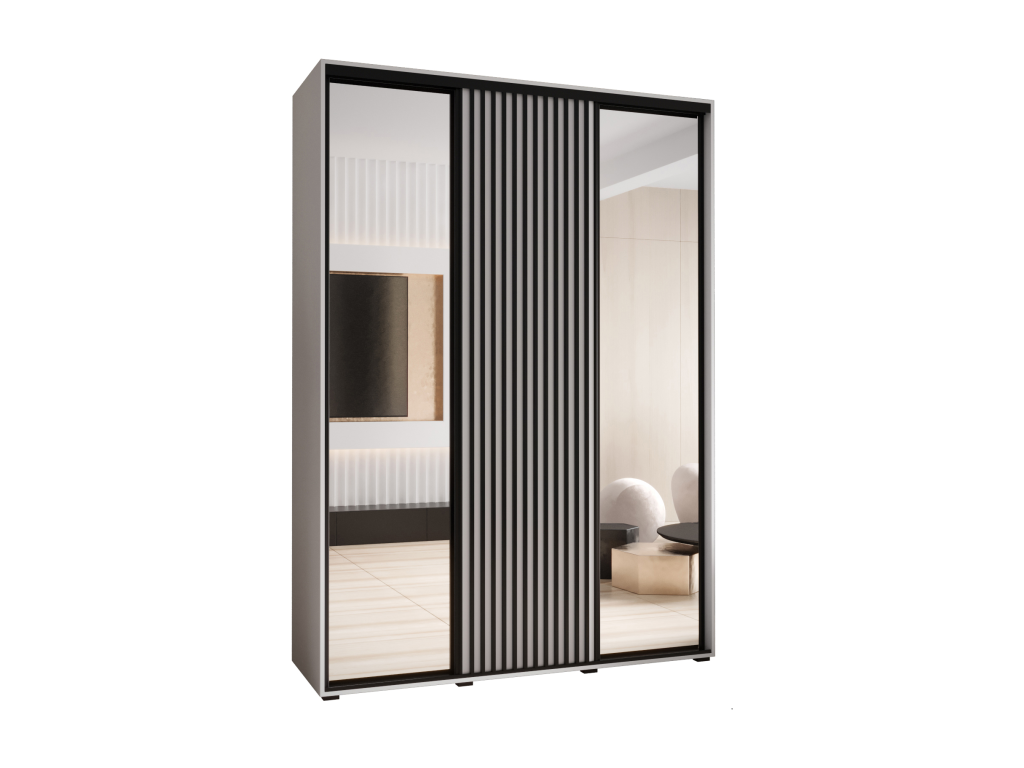 ARMARIO Hominor 2 DE PUERTAS CORREDERAS 235 - 2/180/45 3 puertas blanco/blanco