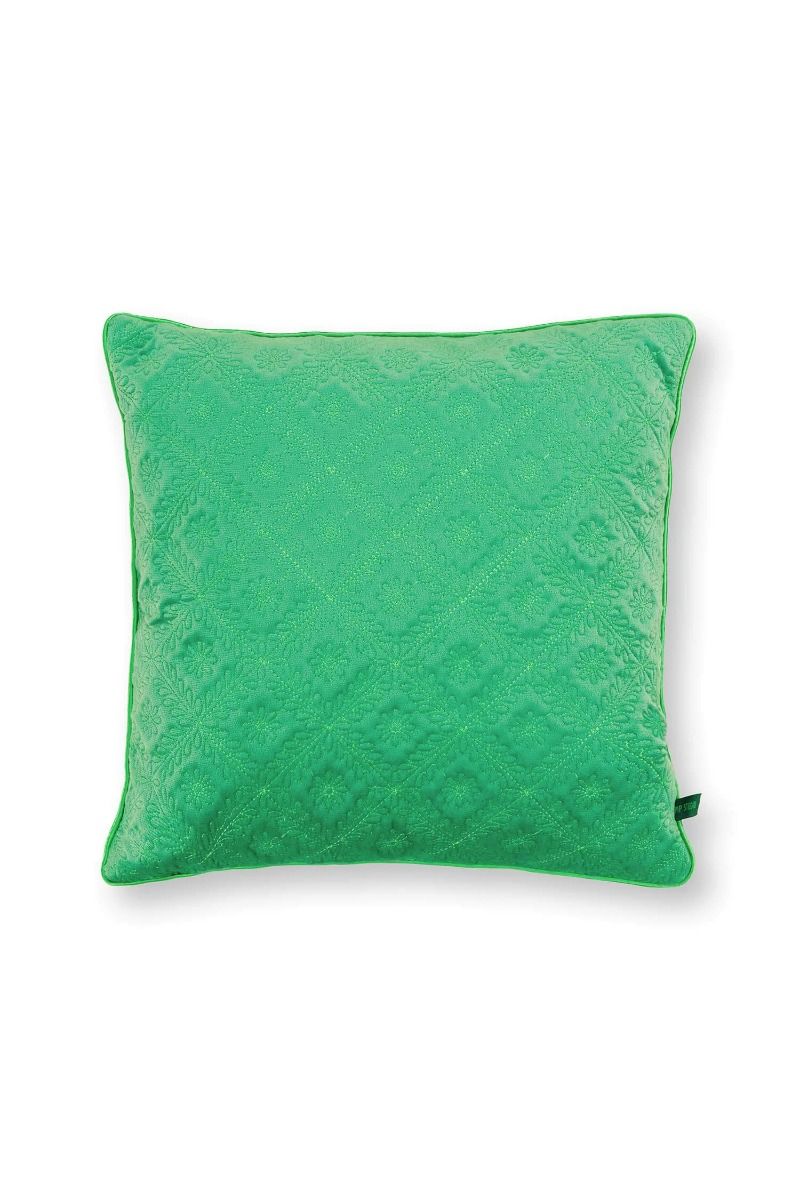 Cushion Quilted Daisy Green