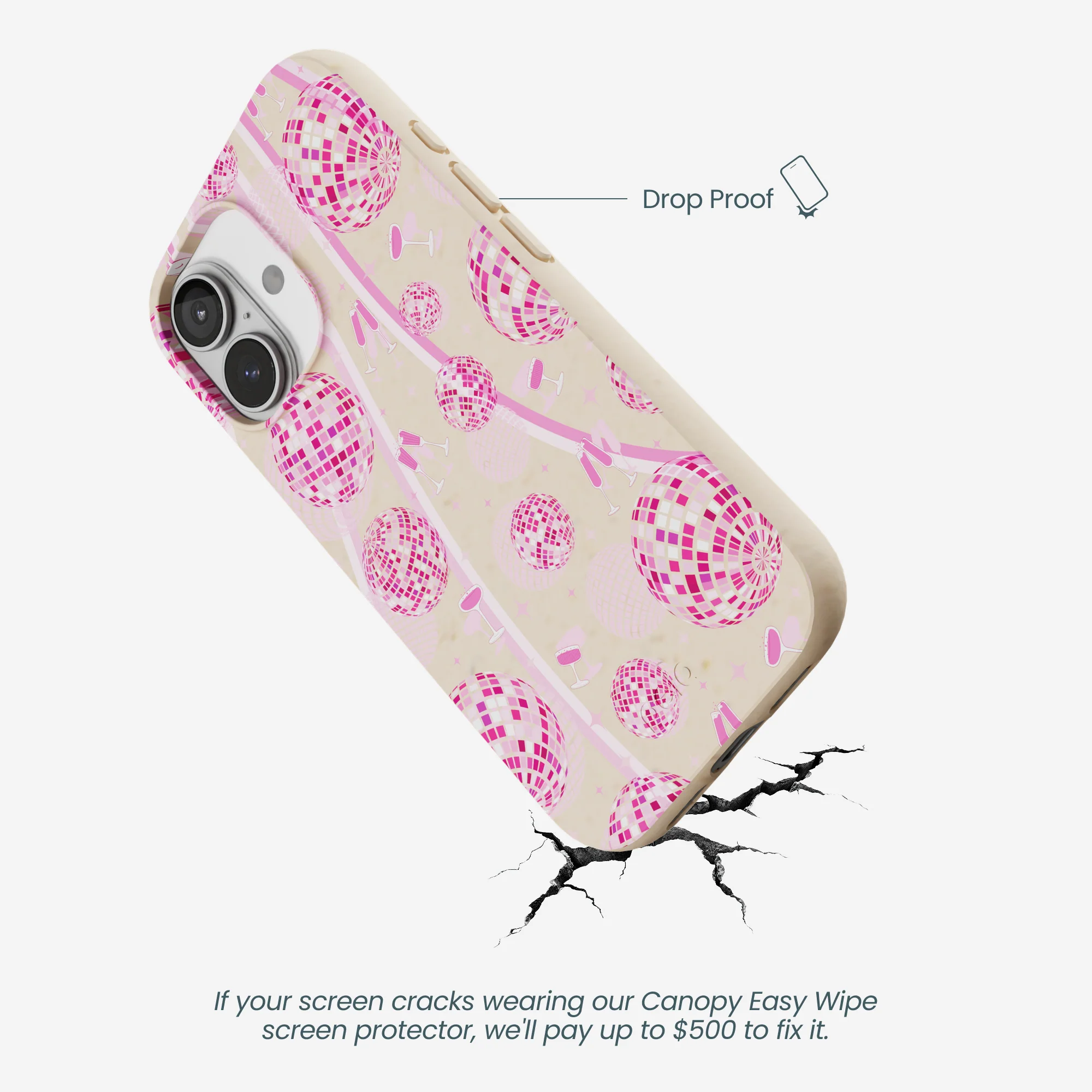 Seashell Dancing Lights iPhone 17 Case