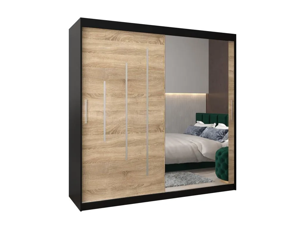 ARMARIO Alkifurniturees 2 DE PUERTAS CORREDERAS 200/200/62 2 puertas (negro/Alkifurniturees) 02832AAWG