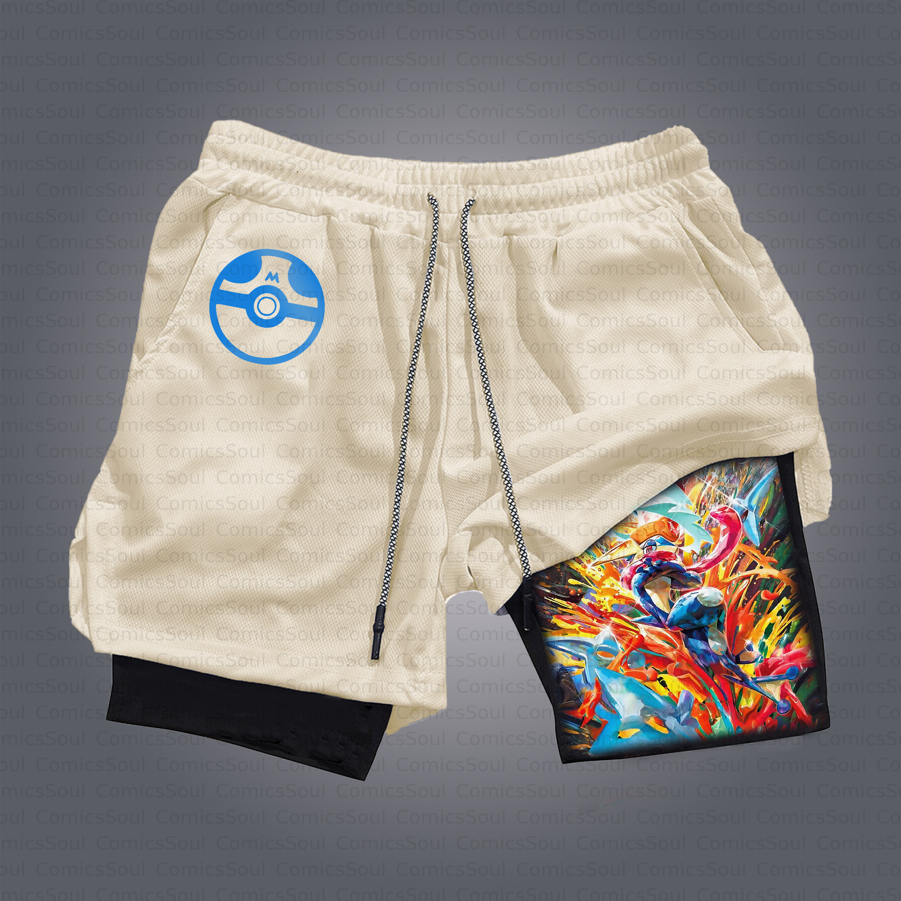 Unisex Casual Anime Style Shorts
