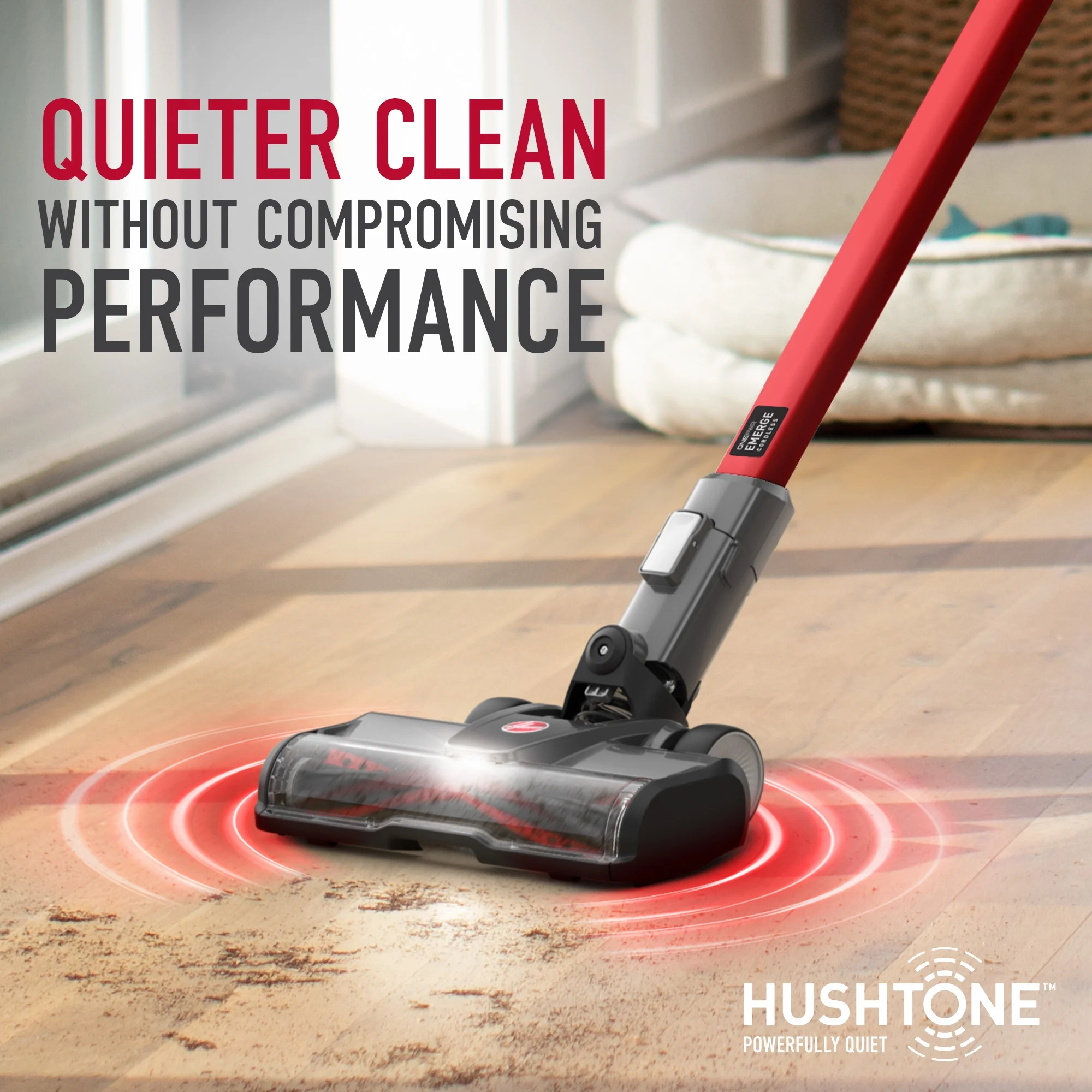 Hoover ONEPWR Emerge Essentials, Cordless Stick Vacuum Cleaner, Carpet, Hard Floor, Upholstery, Pet Hair, Removable Hand Vacuum, 45 Min. Run Time, for Home Use, BH53610V - Image 9