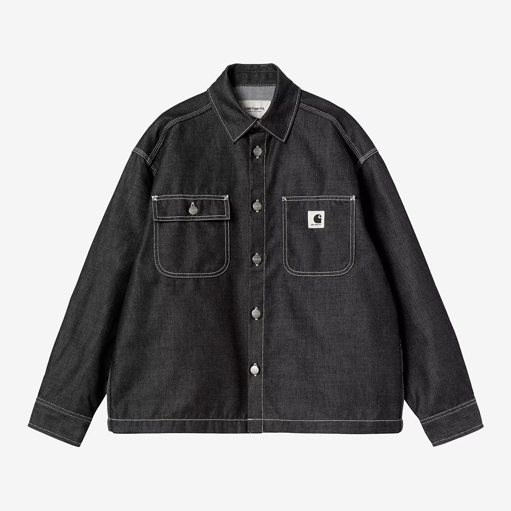 Carhartt WIP - Veste W Louis Melbourne - Noir Rigide