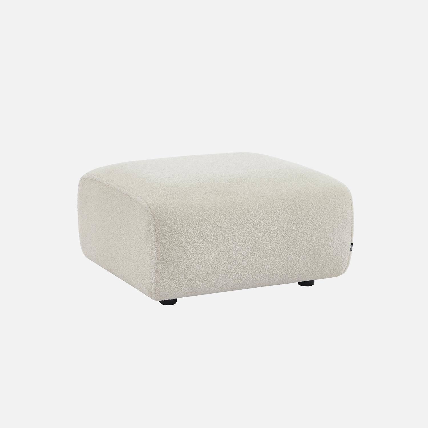 Wallas - Reposapiés para sofá Wallas borreguito, 2 plazas