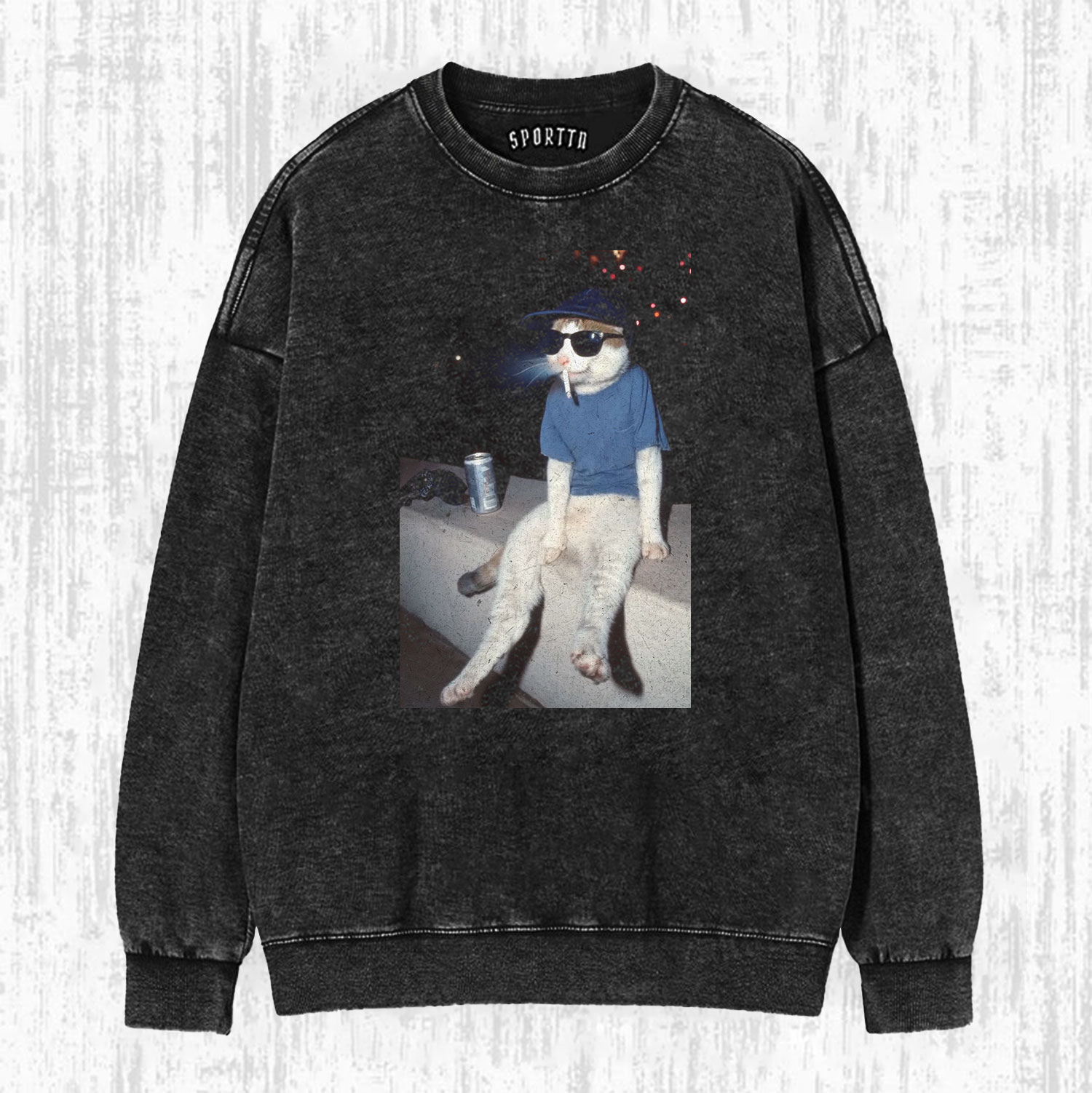 THE DRUNK COOL CAT T-SHIRT