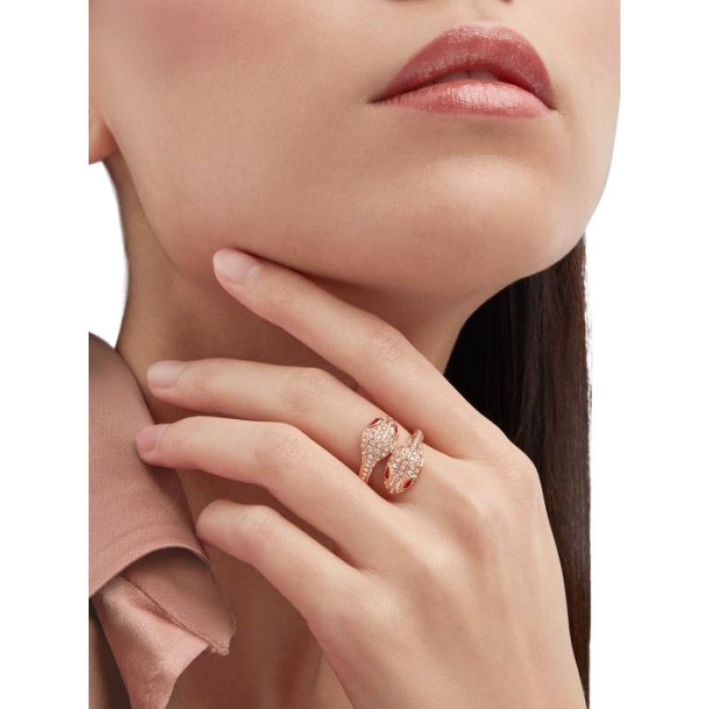 Replicate Serpenti Seduttori gilded snake ring(1:1 replica) - Original Replica Club