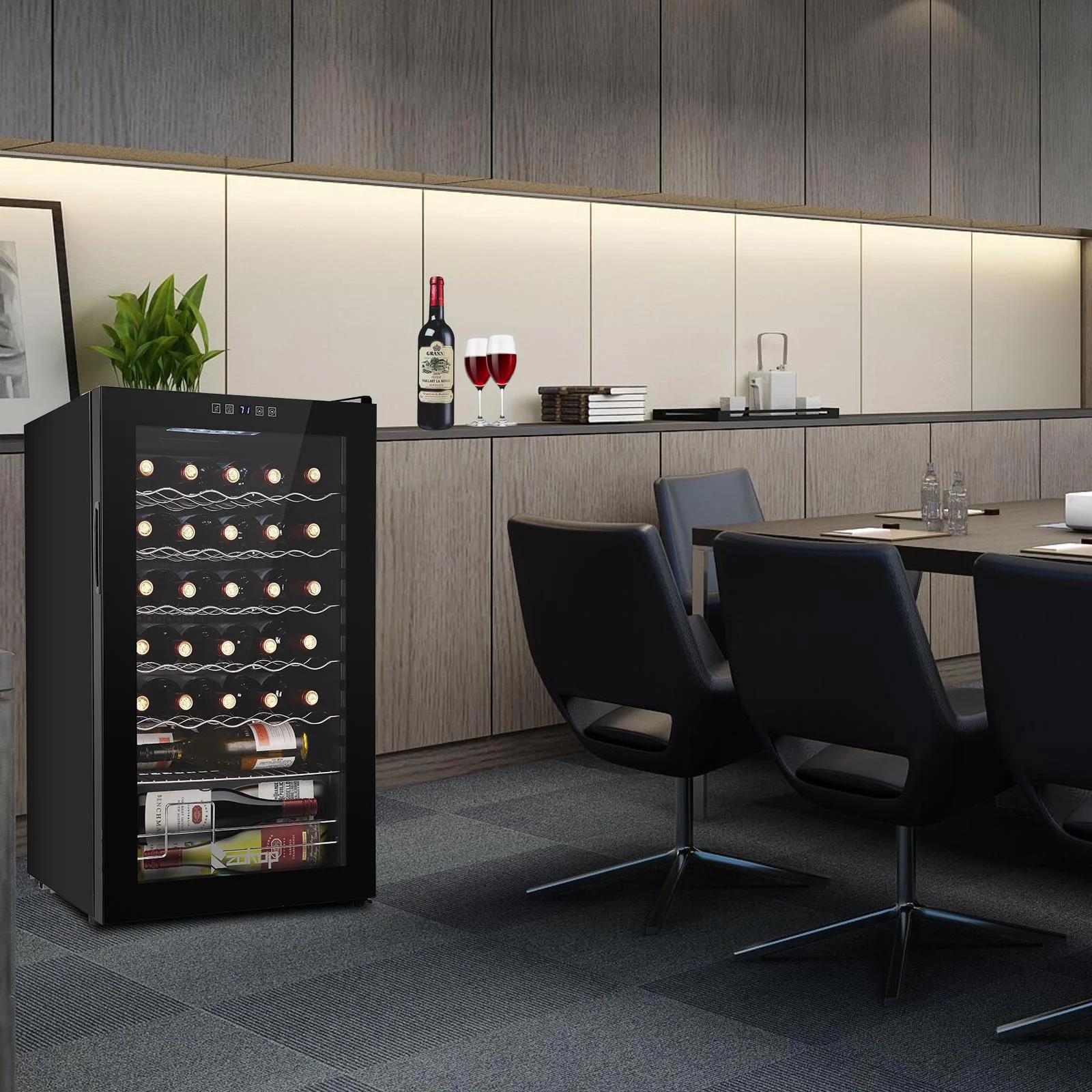 Ktaxon 18 Bottle Compressor Wine Cooler Freestanding Wine Fridge, Fast Cooling, Low Noise - Image 35