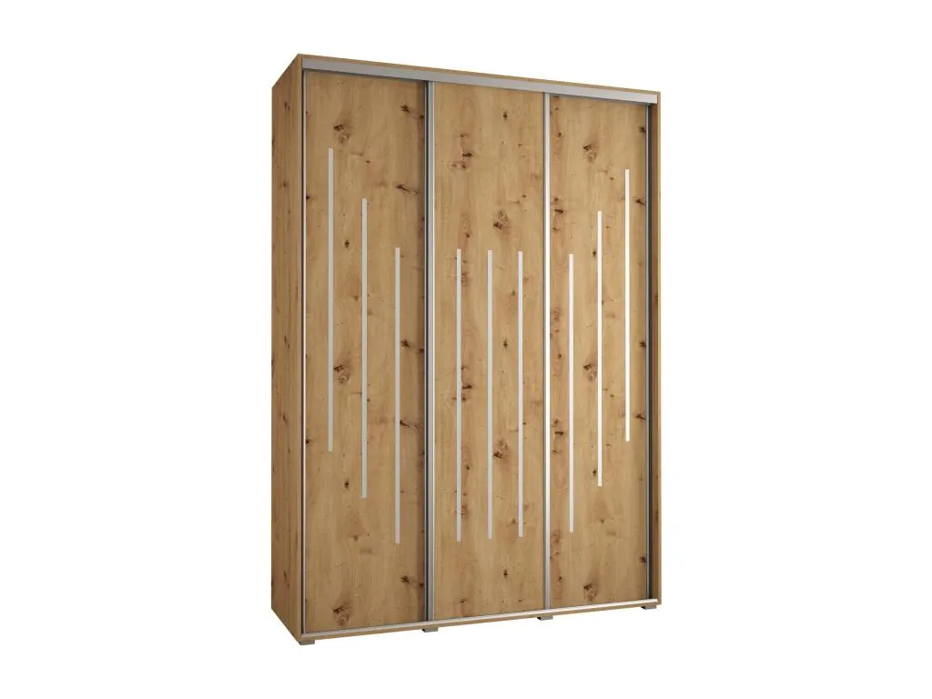 ARMARIO Banakdecoracion 8 DE PUERTAS CORREDERAS 235.2/180/60 3 puertas (Artisan/Artisan/Plata) 79512FOAH