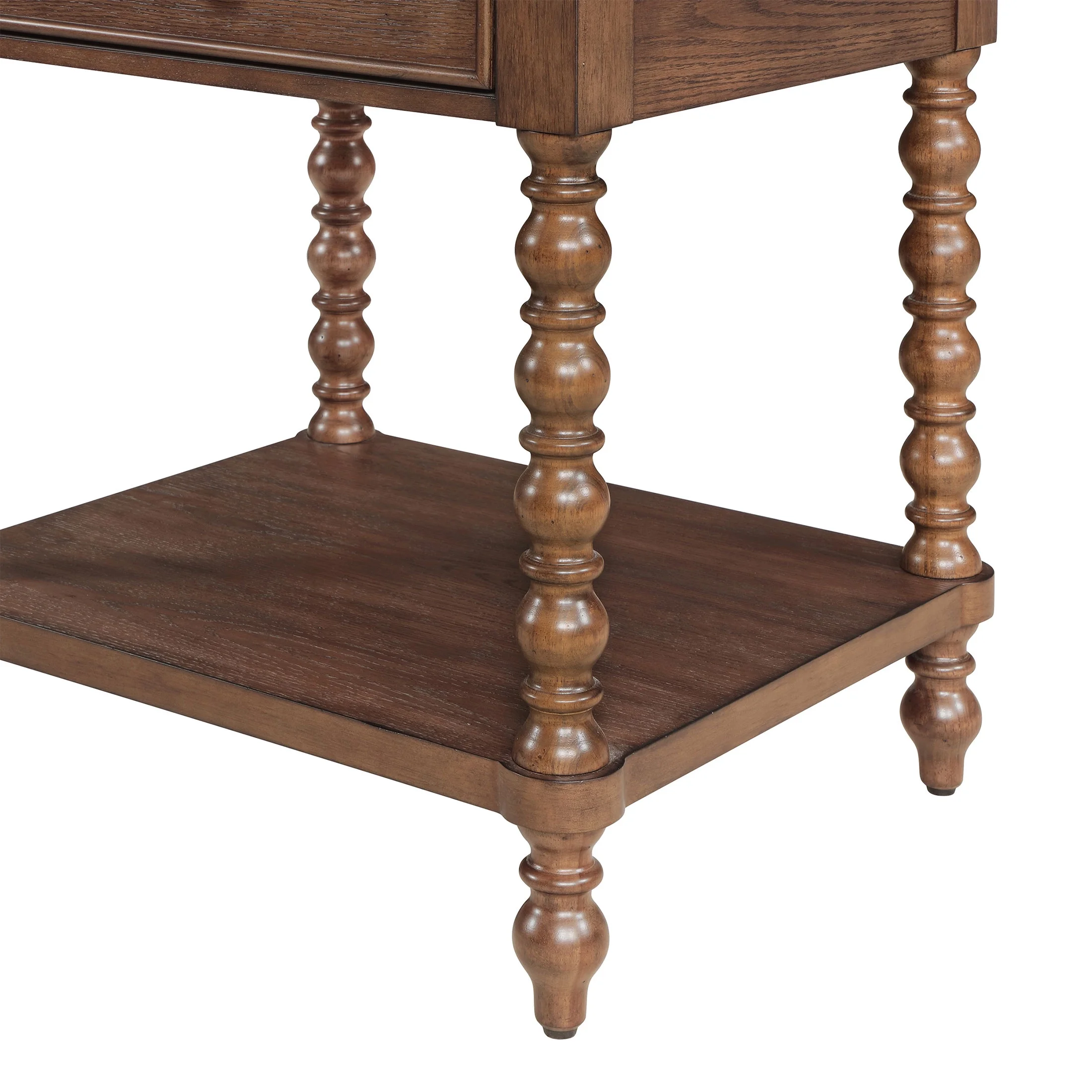 Pioneer Woman Harper Spindle Nightstand with USB Charging Ports, Adults and Teens, White Finish - Image 21