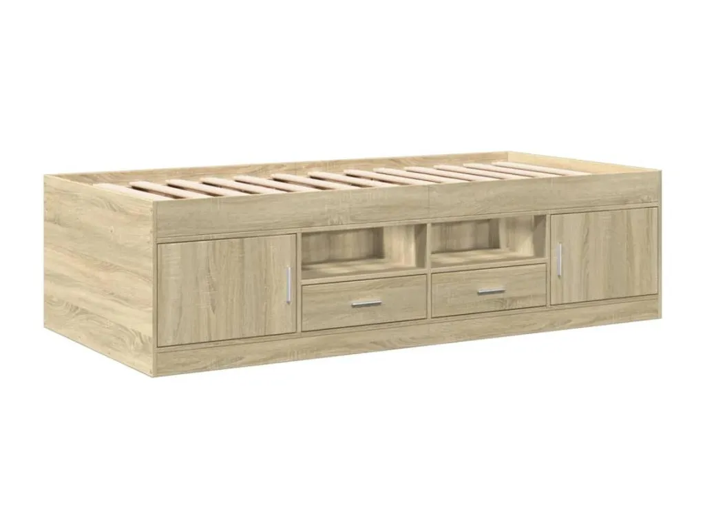 Sofá cama con cajones sin colchón Alkihogares 75x190 cm