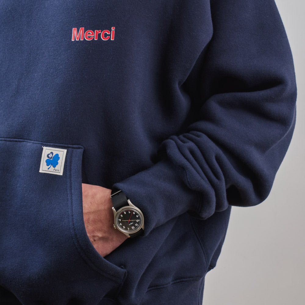 Merci - Sweat Aurelien - Marine & Rouge