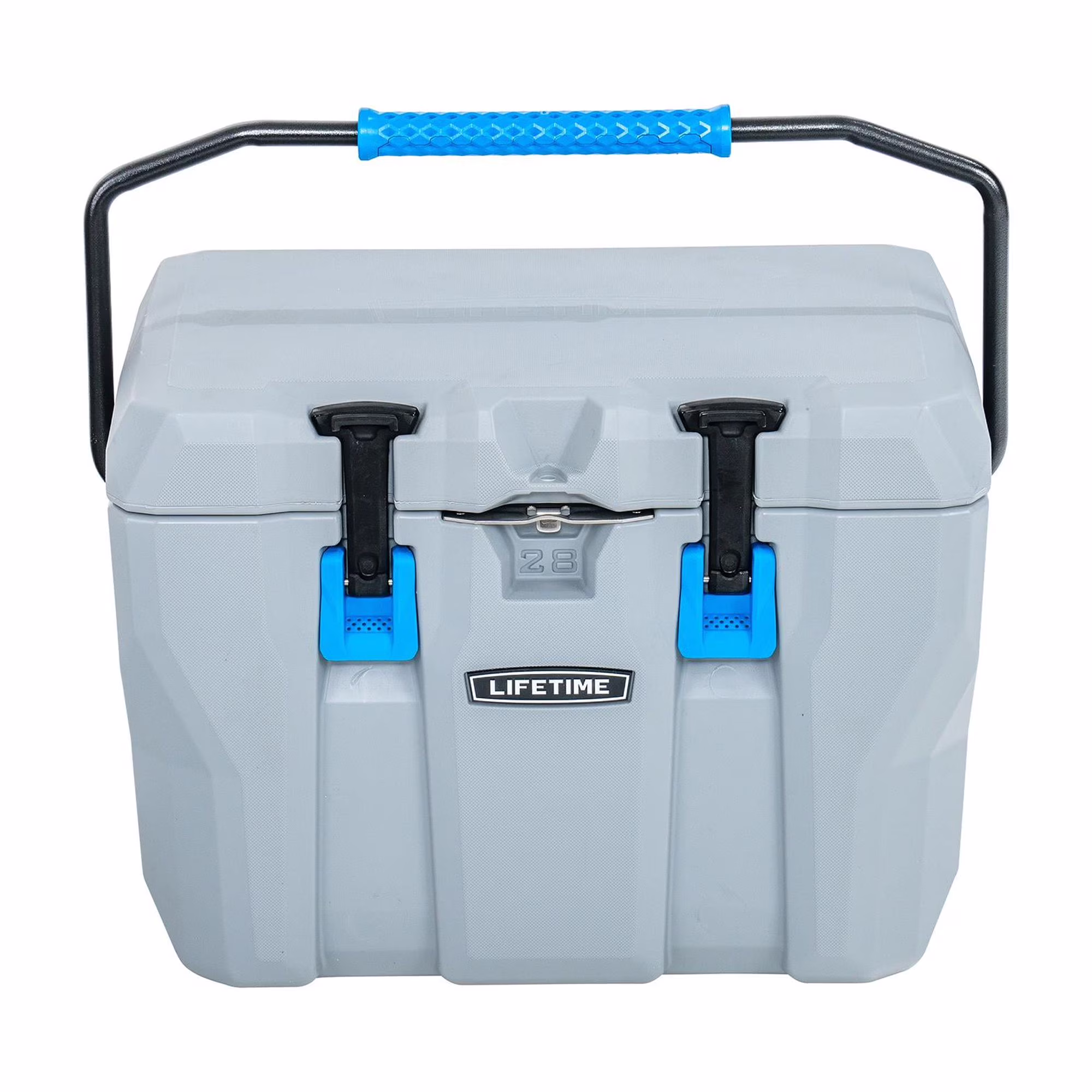 Lifetime 28 Qt Bear - Resistant Camping Cooler, Premium High Performance, Ice Retention, Hard Cooler, 20 Can Capacity, Boulder Gray (91289)(Pumice Stone)